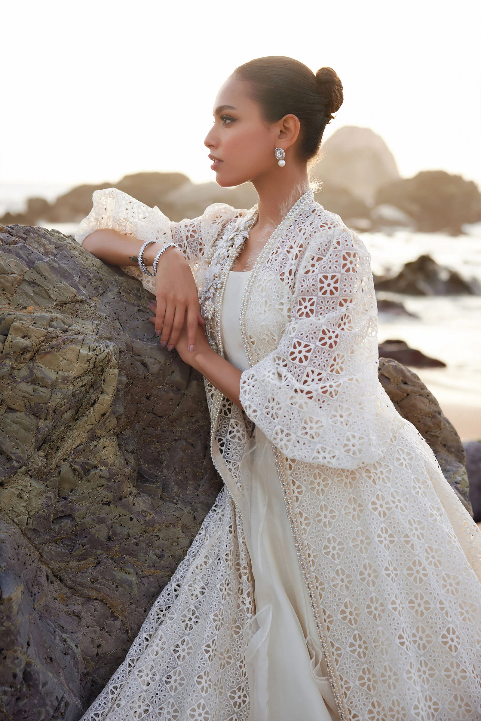 M.Luxe Fabrics White LF-514 - Image 2