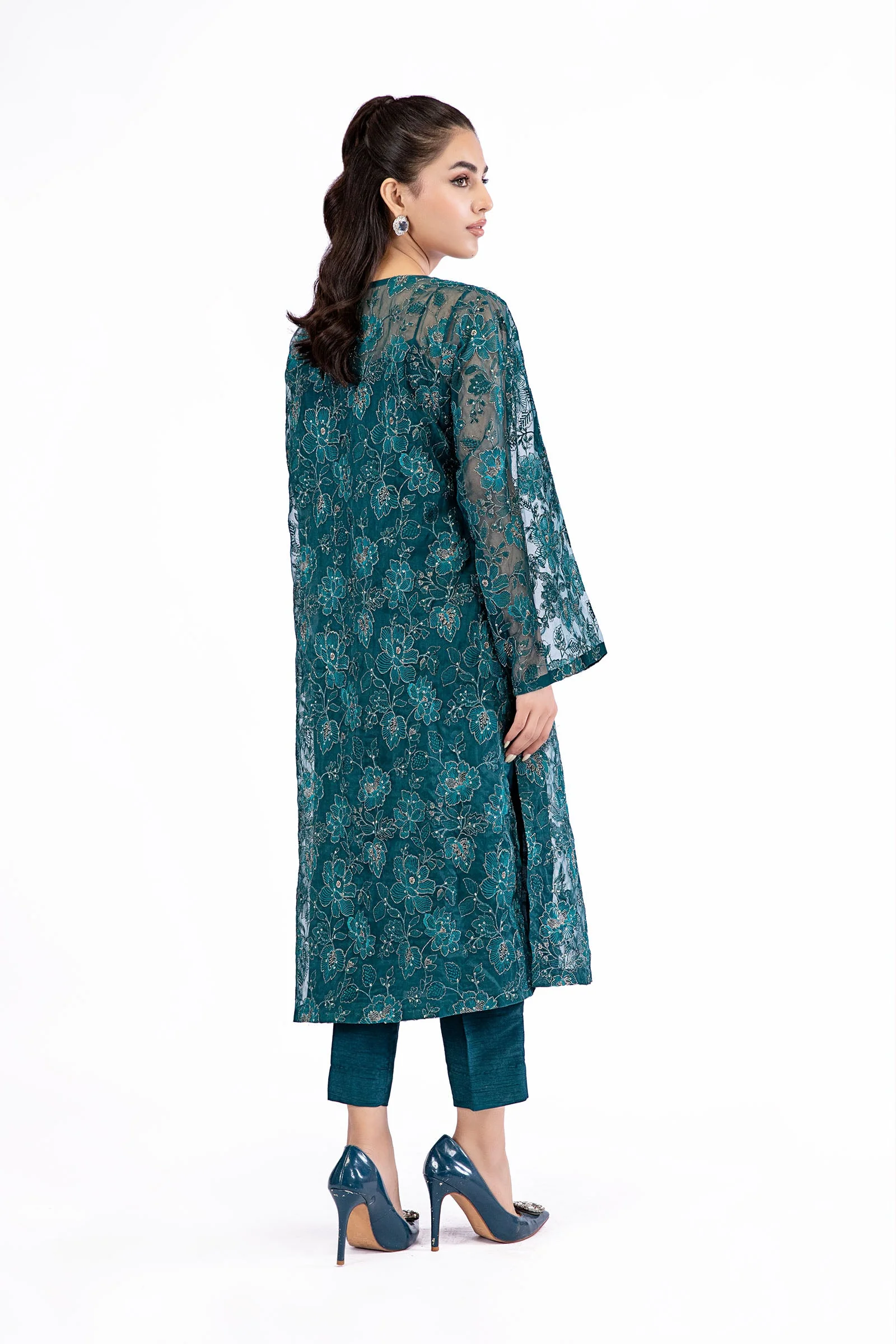 M.Luxe Fabrics Teal LF-515 - Image 4