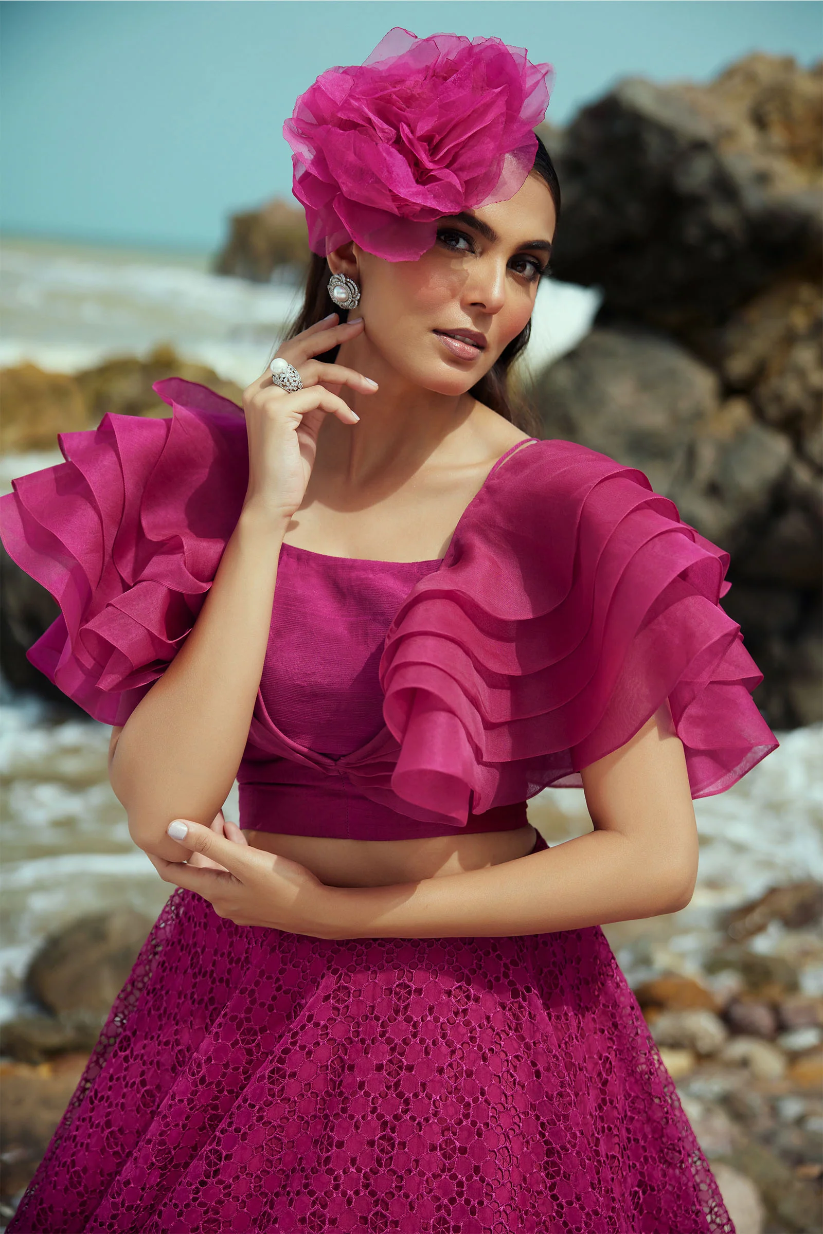 M.Luxe Fabrics Pink LF-517 - Image 2