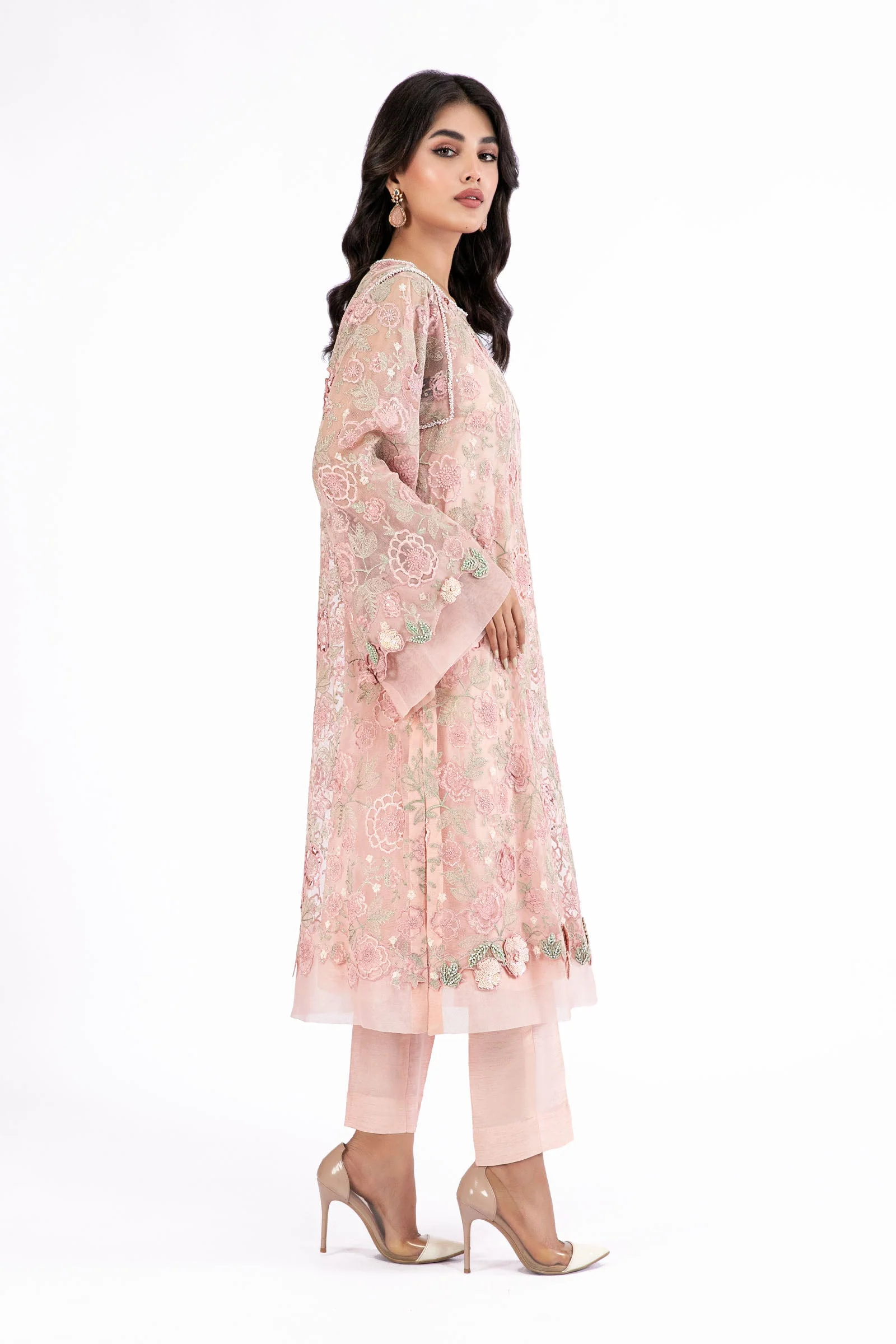 M.Luxe Fabrics Peach LF-520-B - Image 3