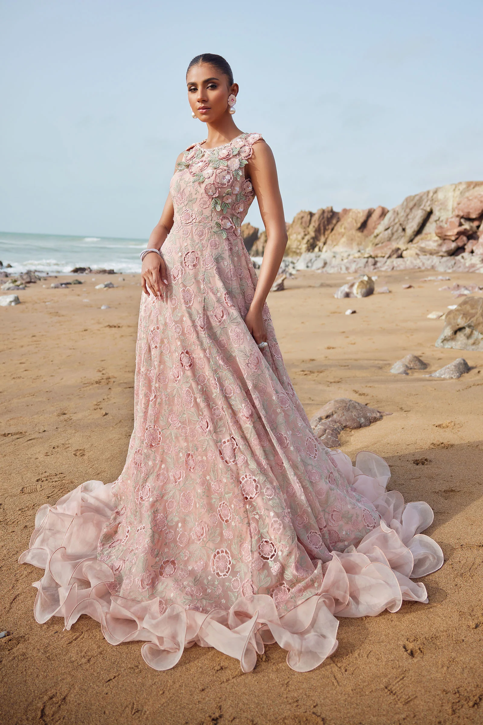M.Luxe Fabrics Peach LF-520-A - Image 2