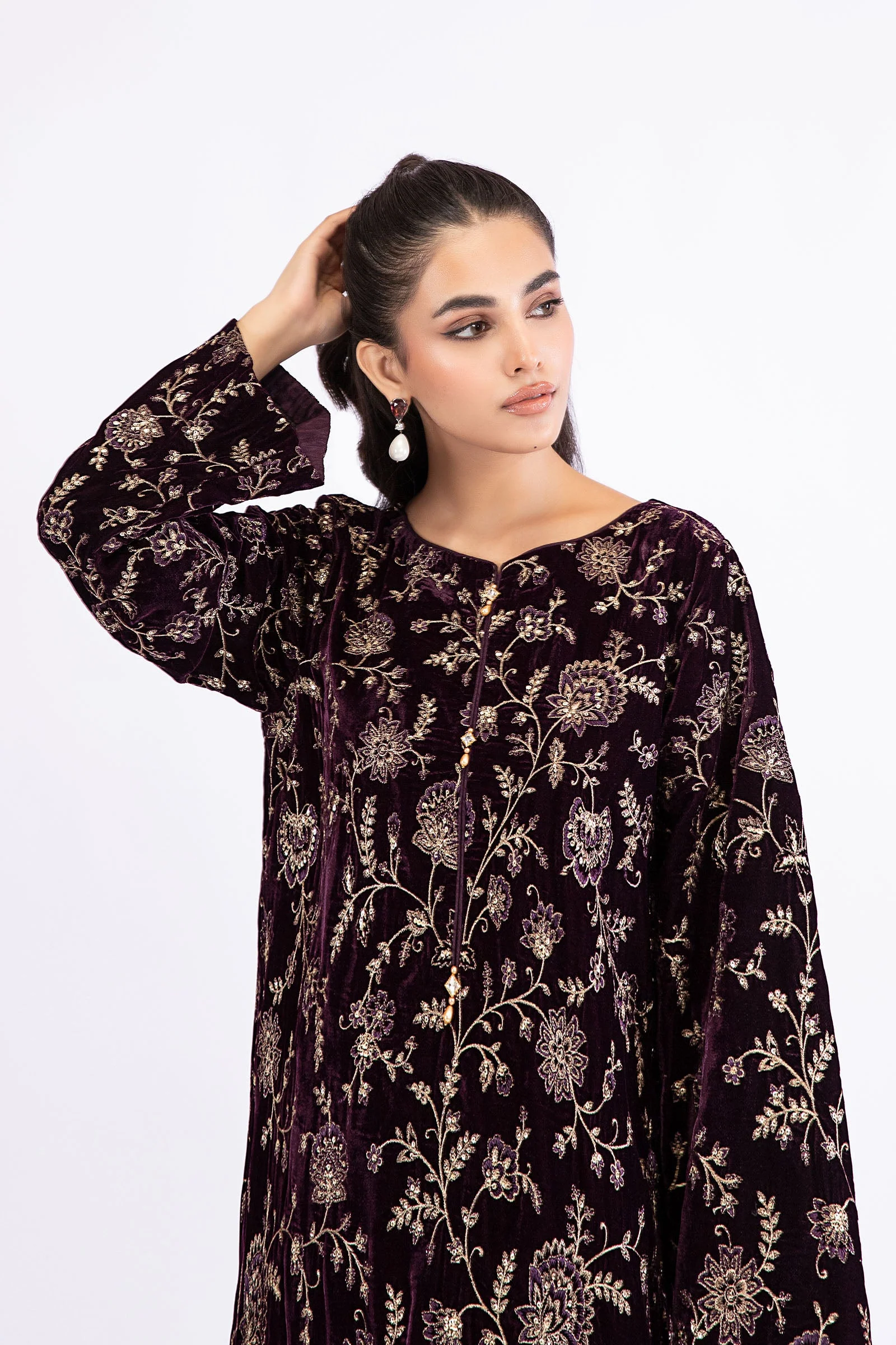 M.Luxe Fabrics Purple LF-525 - Image 2