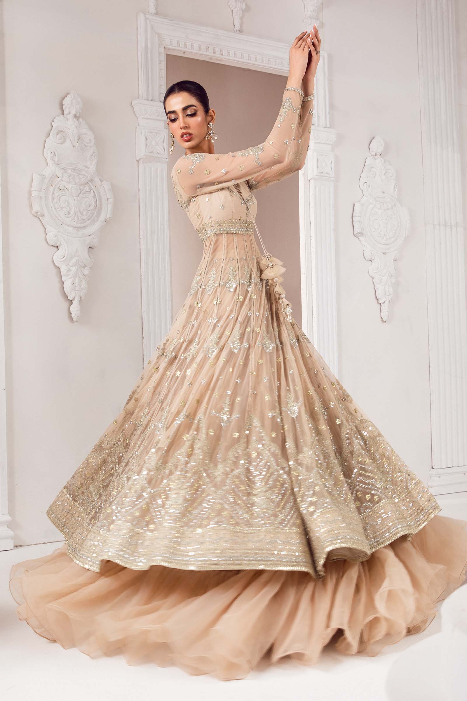 Embroidered Poly Net Fabric (1Pc) | LF-702 - Image 2