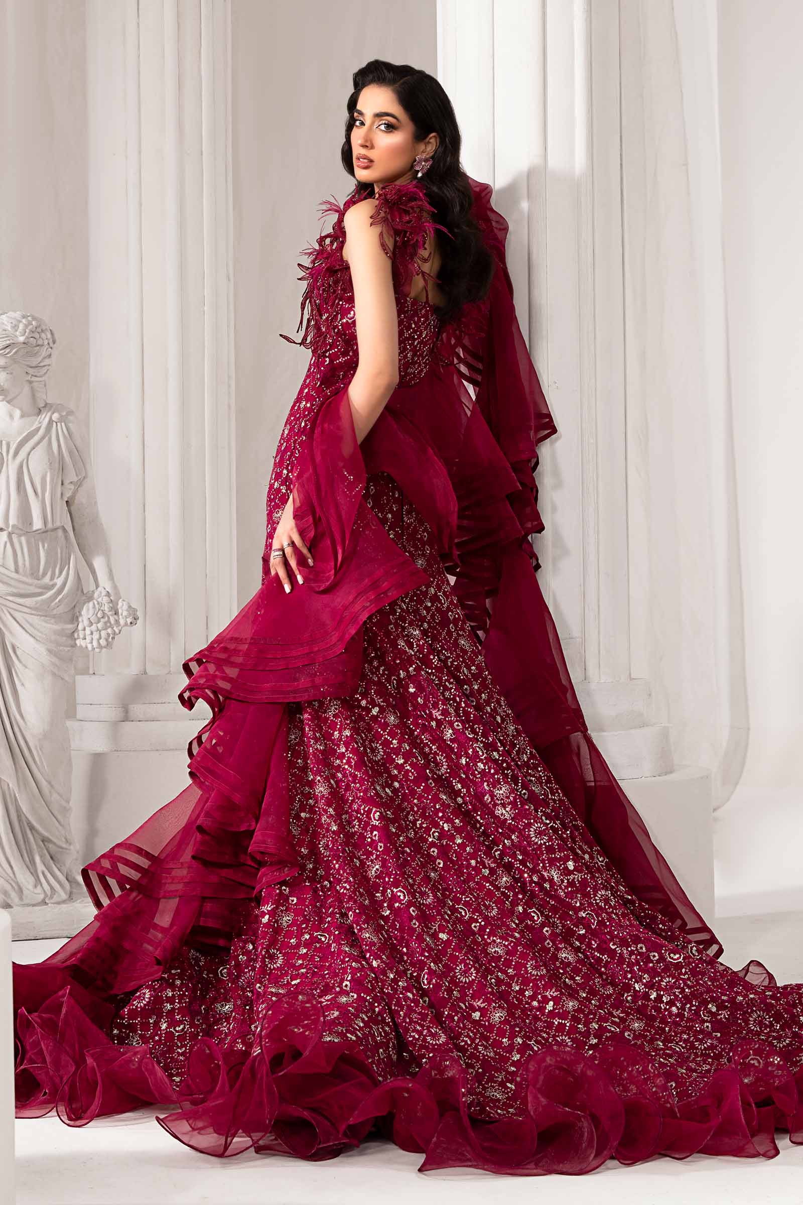Embroidered Poly Net Fabric (2Pcs) | LF-705 - Image 10