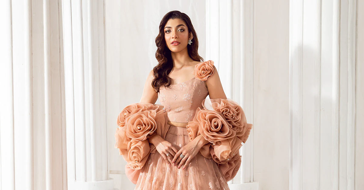 Embroidered Organza Fabric (1Pc) | LF-710 - Image 12