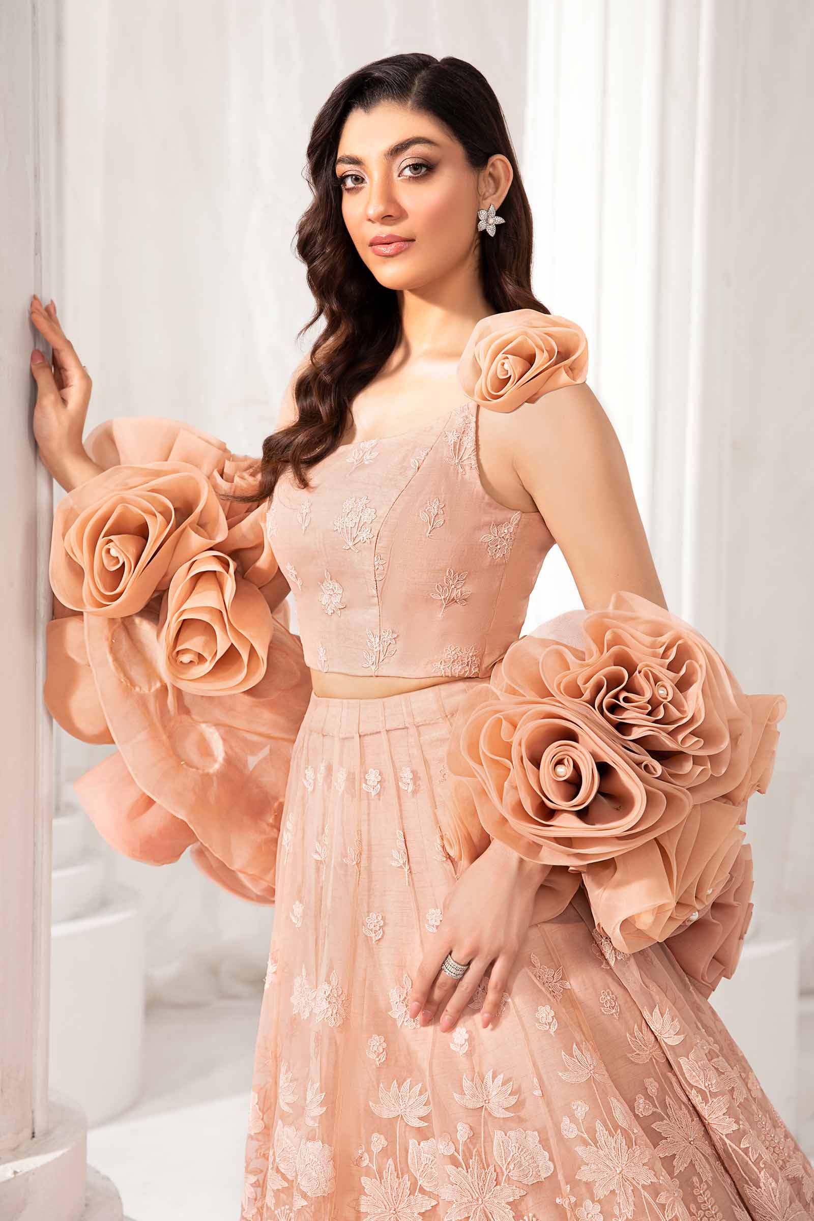 Embroidered Organza Fabric (1Pc) | LF-710 - Image 7