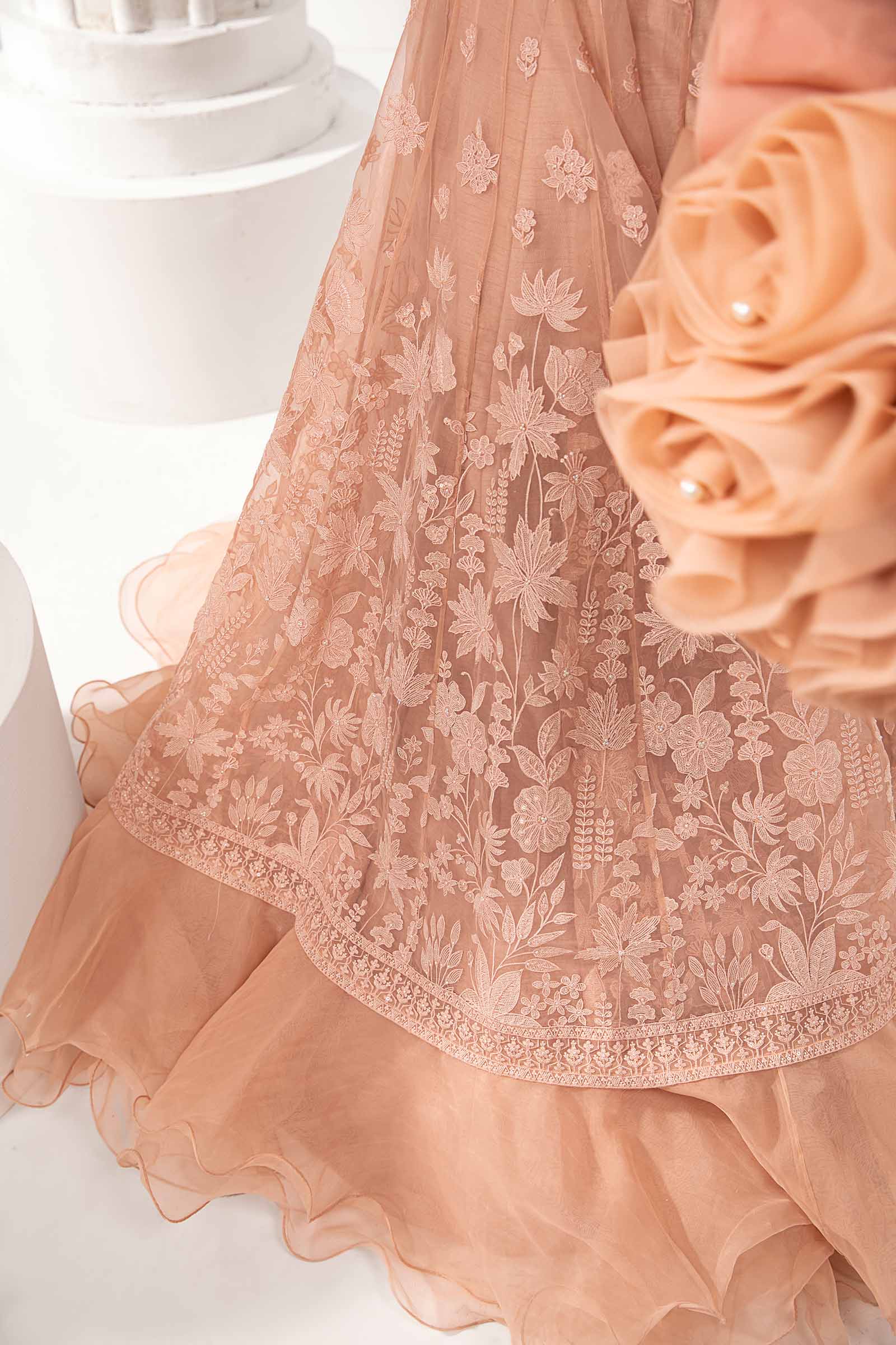 Embroidered Organza Fabric (1Pc) | LF-710 - Image 8