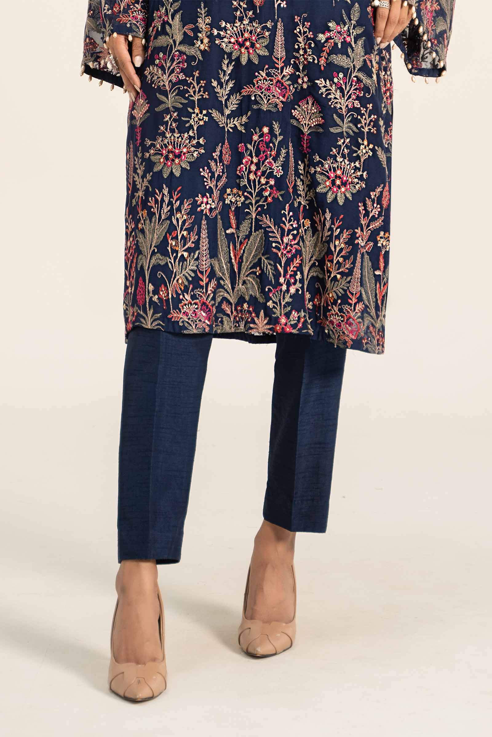 Embroidered Chiffon Fabric (1Pc) | LF-716 - Image 3