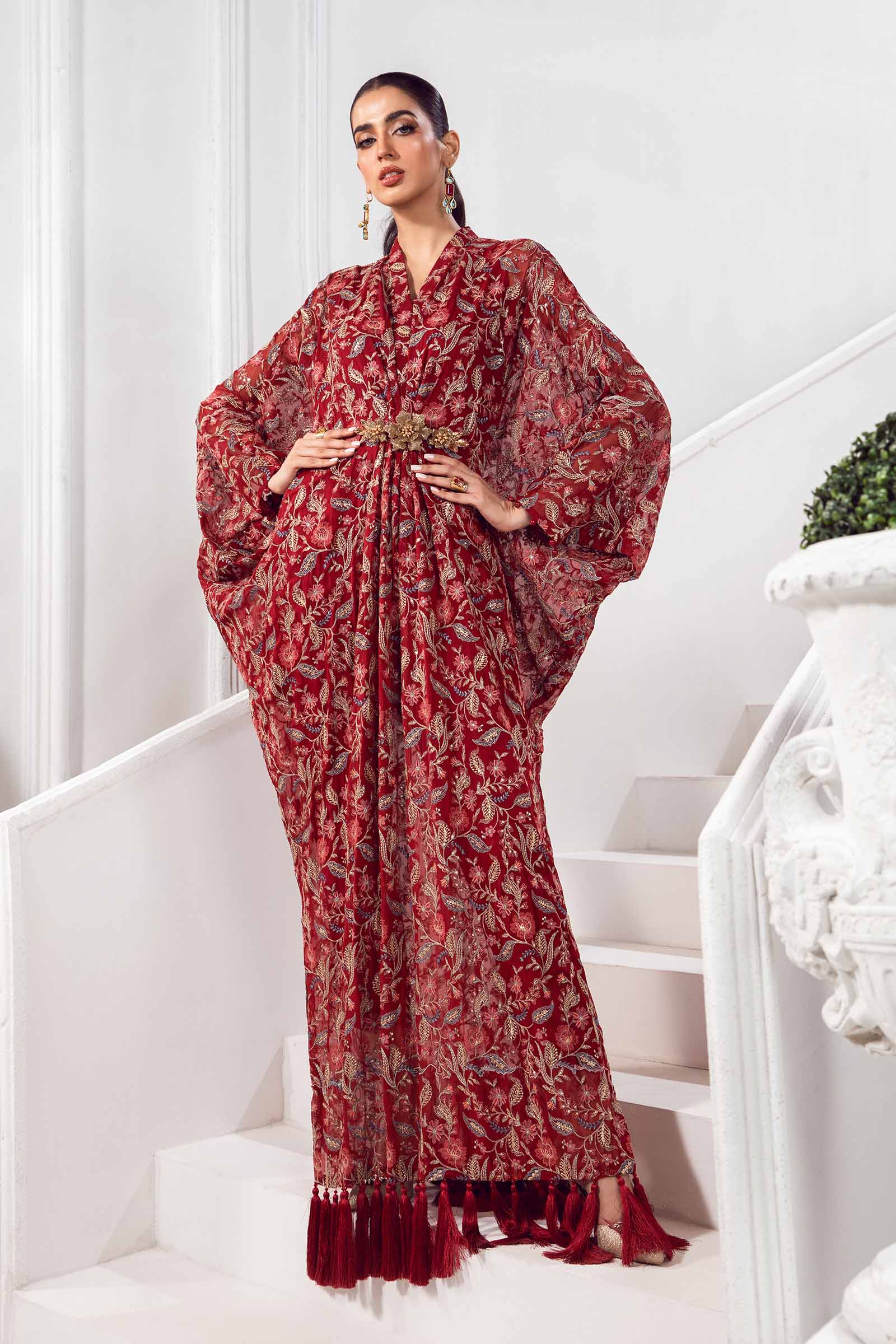 Embroidered Chiffon Fabric (2Pcs) | LF-719 - Image 2