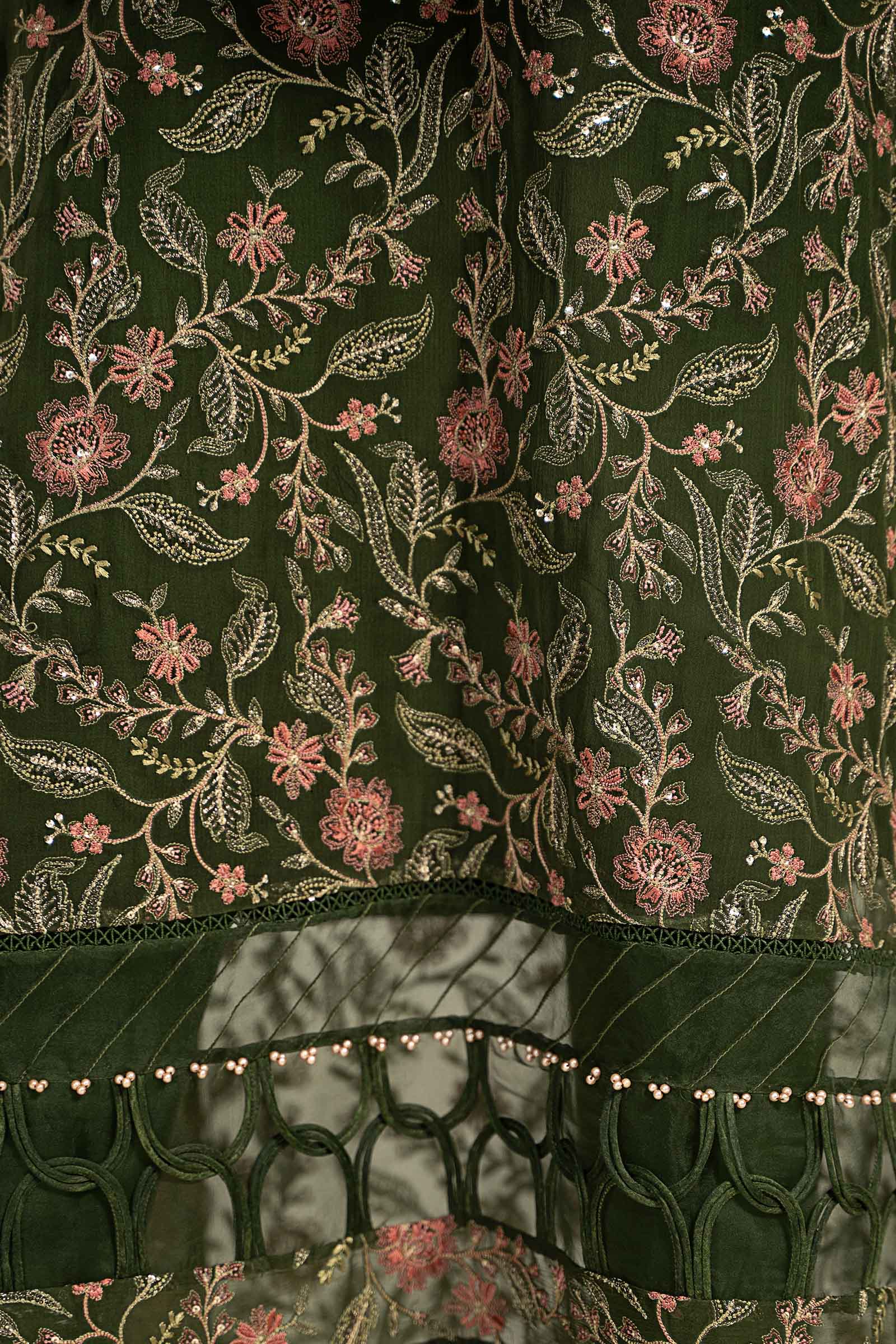 Embroidered Chiffon Fabric (2Pcs) | LF-720 - Image 3
