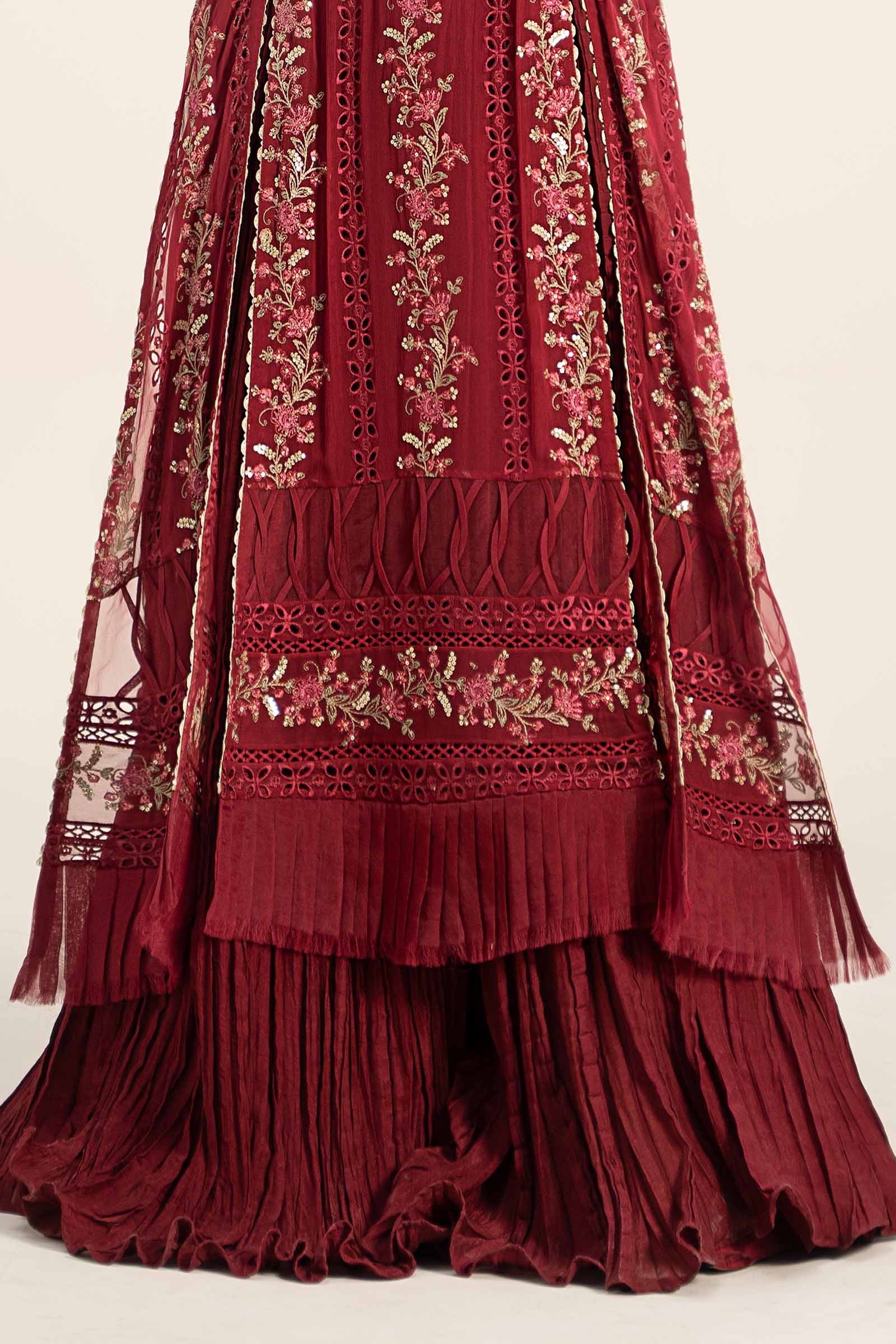 Embroidered Chiffon Fabric (2Pcs) | LF-724 - Image 3