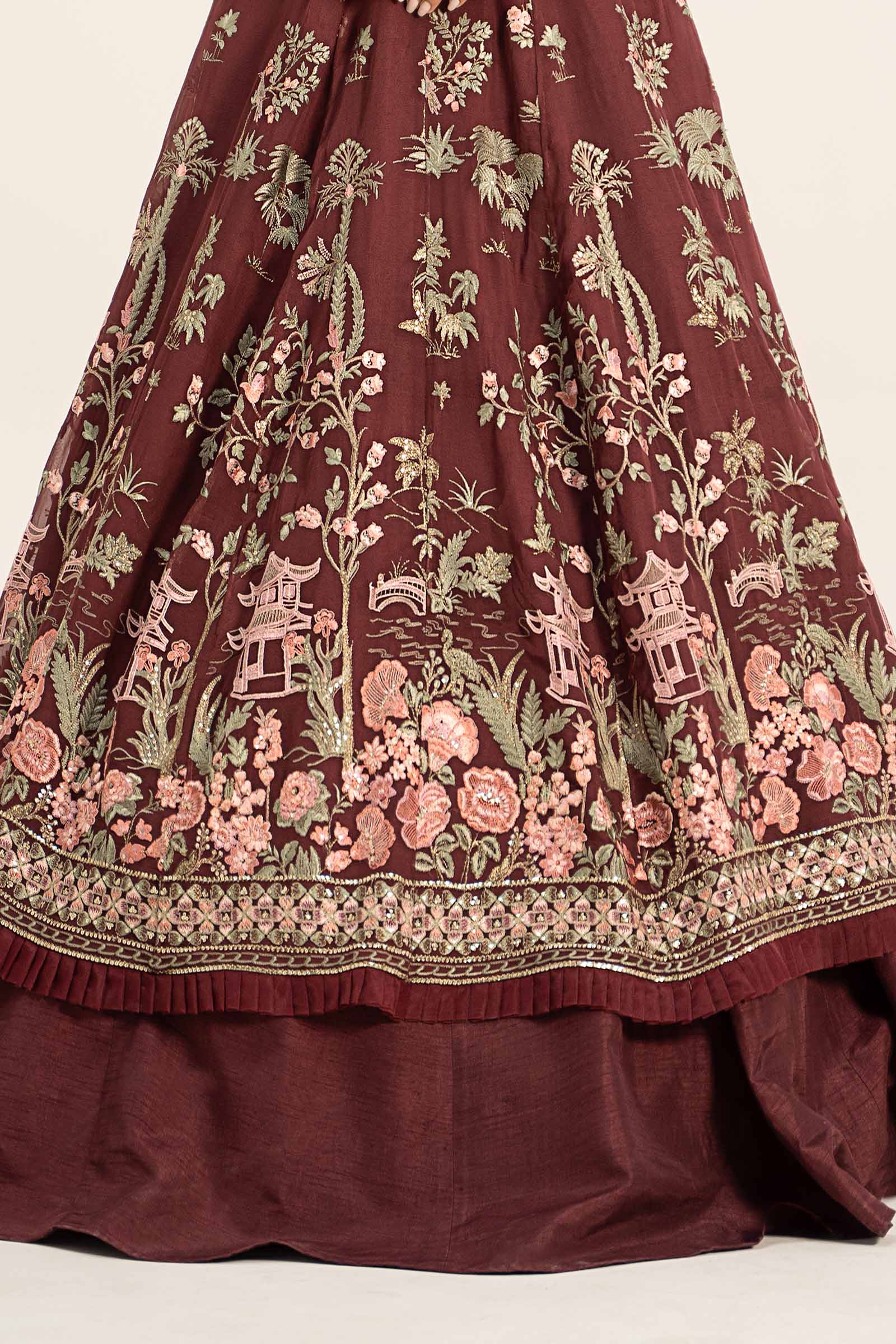 Embroidered Chiffon Fabric (1Pc) | LF-725 - Image 3