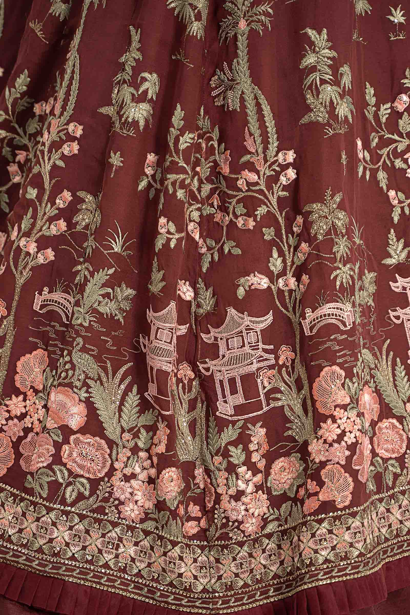 Embroidered Chiffon Fabric (1Pc) | LF-725 - Image 4