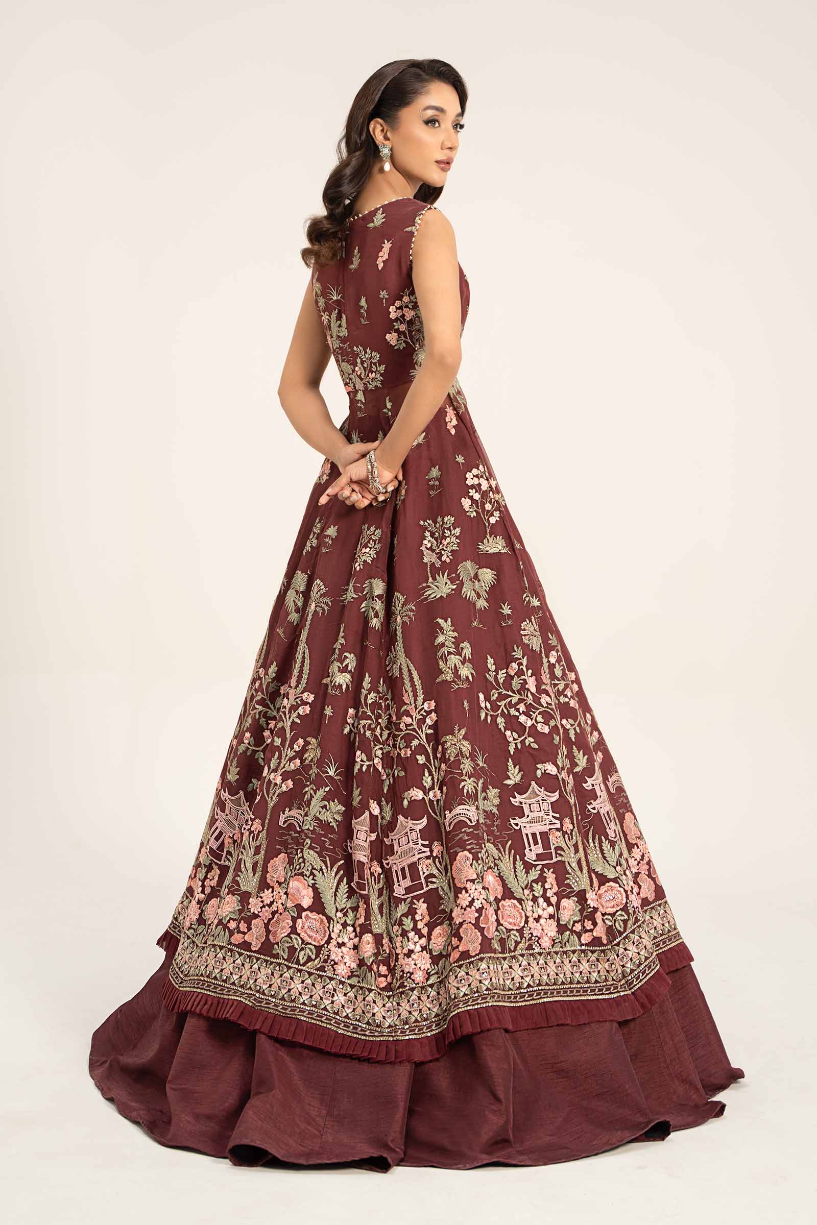 Embroidered Chiffon Fabric (1Pc) | LF-725 - Image 5