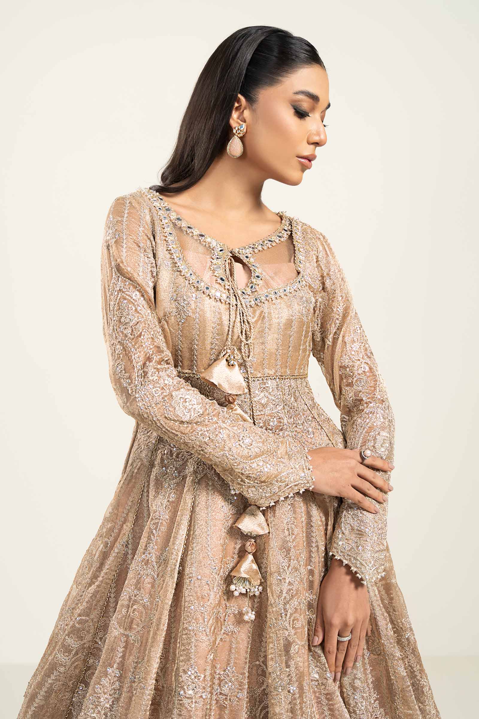 Embroidered Zari Net Fabric (1Pc) | LF-728 - Image 2