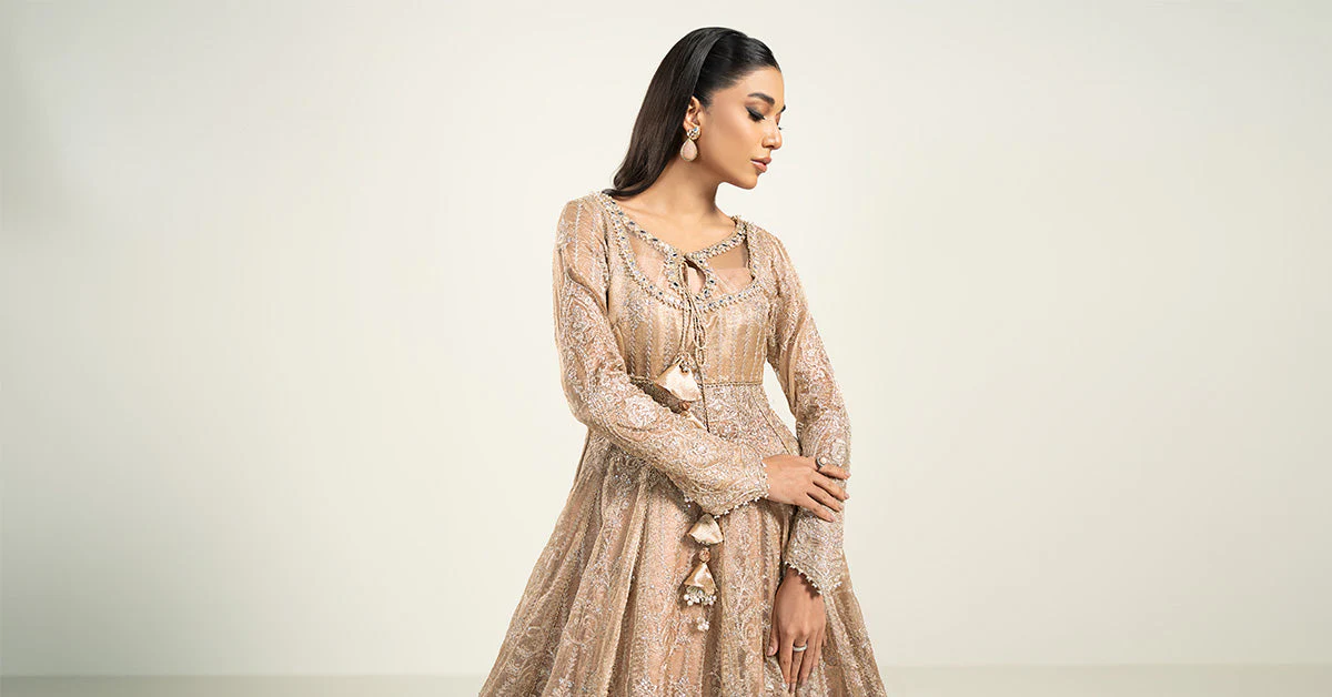 Embroidered Zari Net Fabric (1Pc) | LF-728 - Image 6