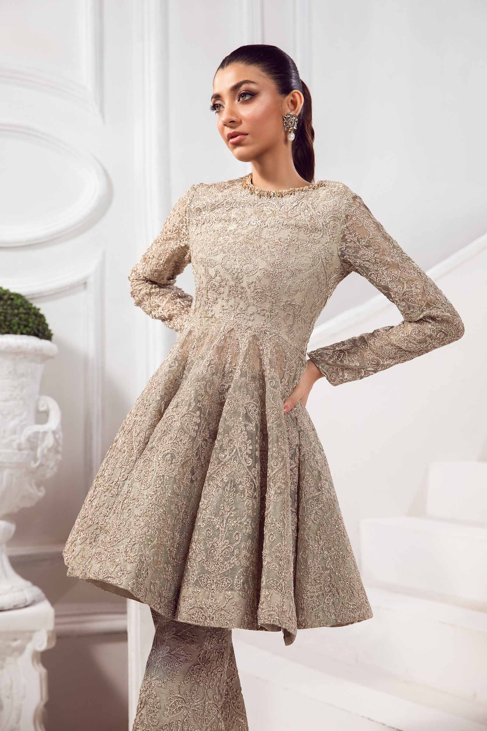Embroidered Zari Net Fabric (1Pc) | LF-731 - Image 2