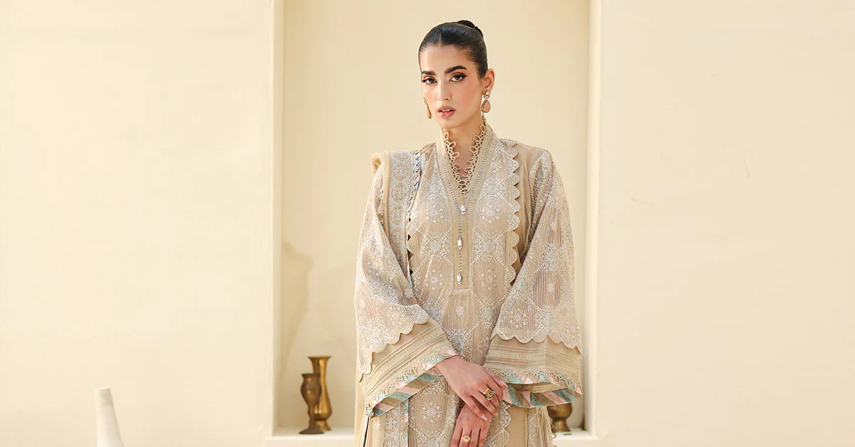 Embroidered Net Fabric (2Pcs) | LF-801 - Image 13