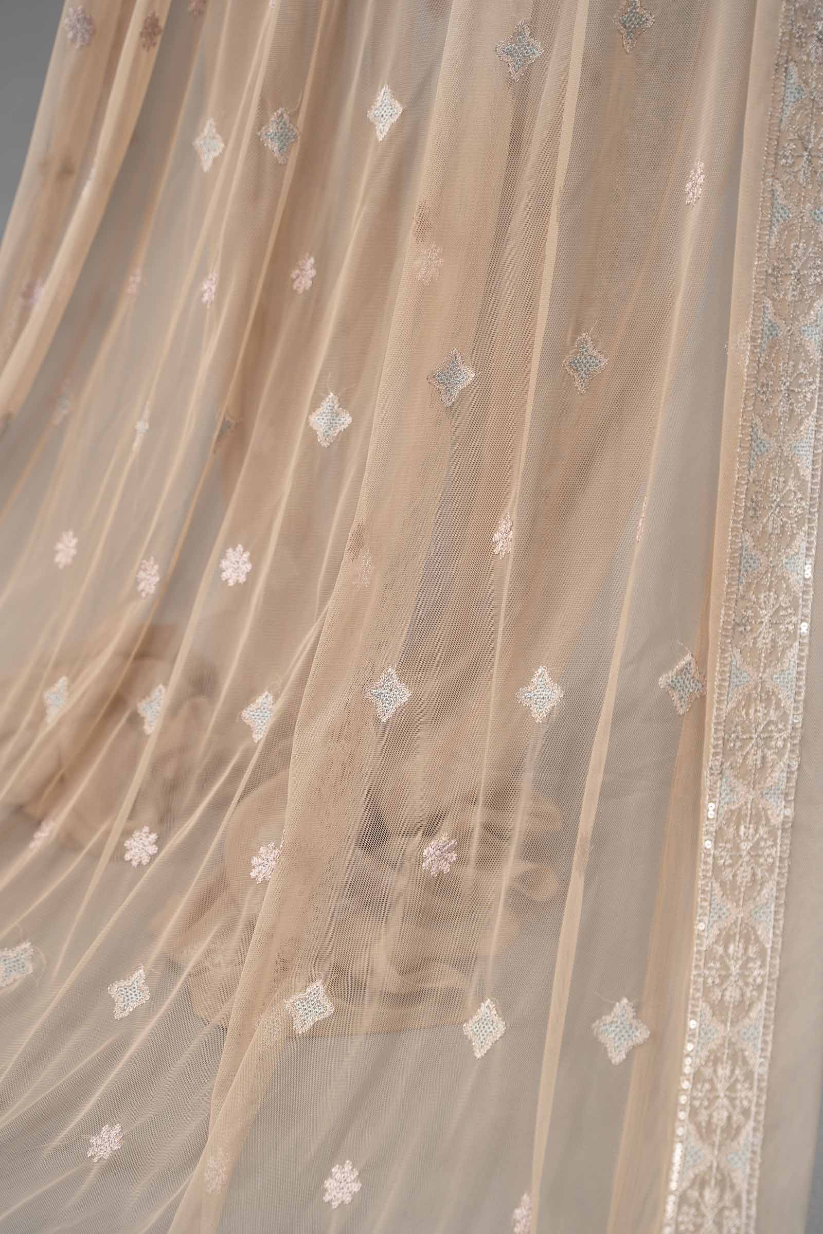 Embroidered Net Fabric (2Pcs) | LF-801 - Image 4