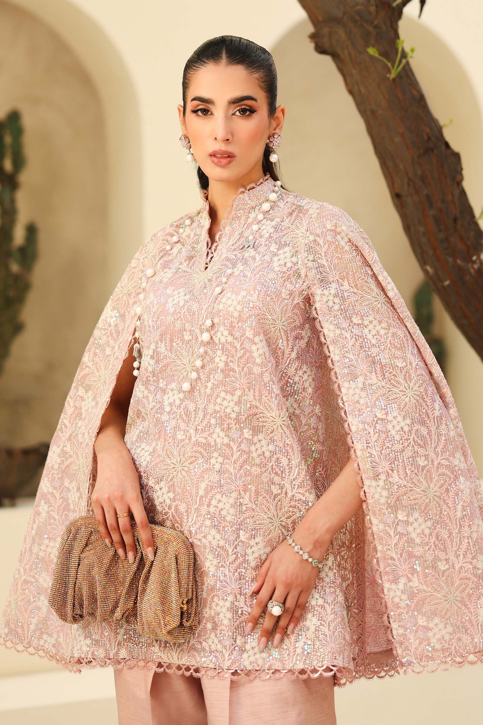Embroidered Net Fabric (2Pcs) | LF-802 - Image 2