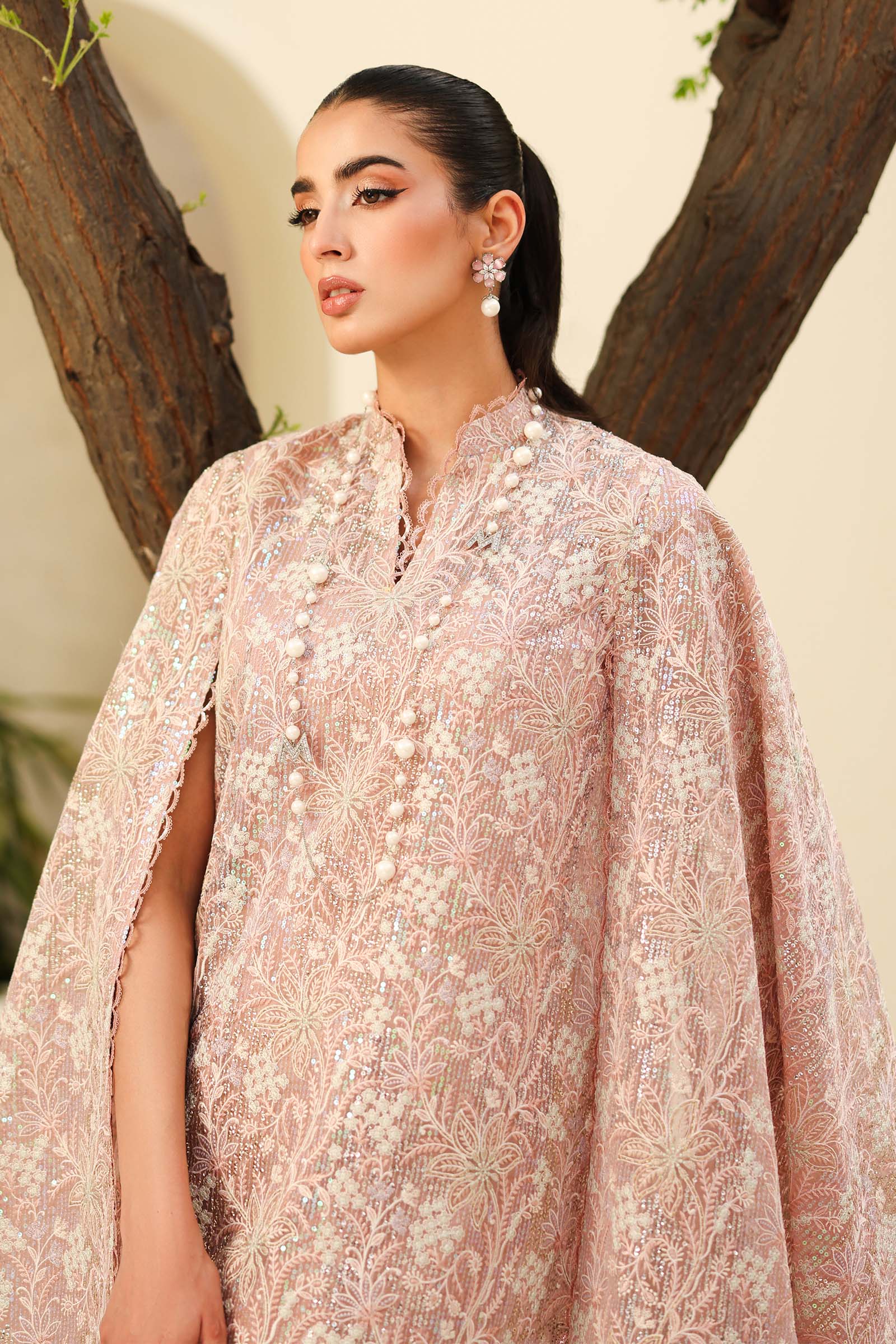 Embroidered Net Fabric (2Pcs) | LF-802 - Image 3