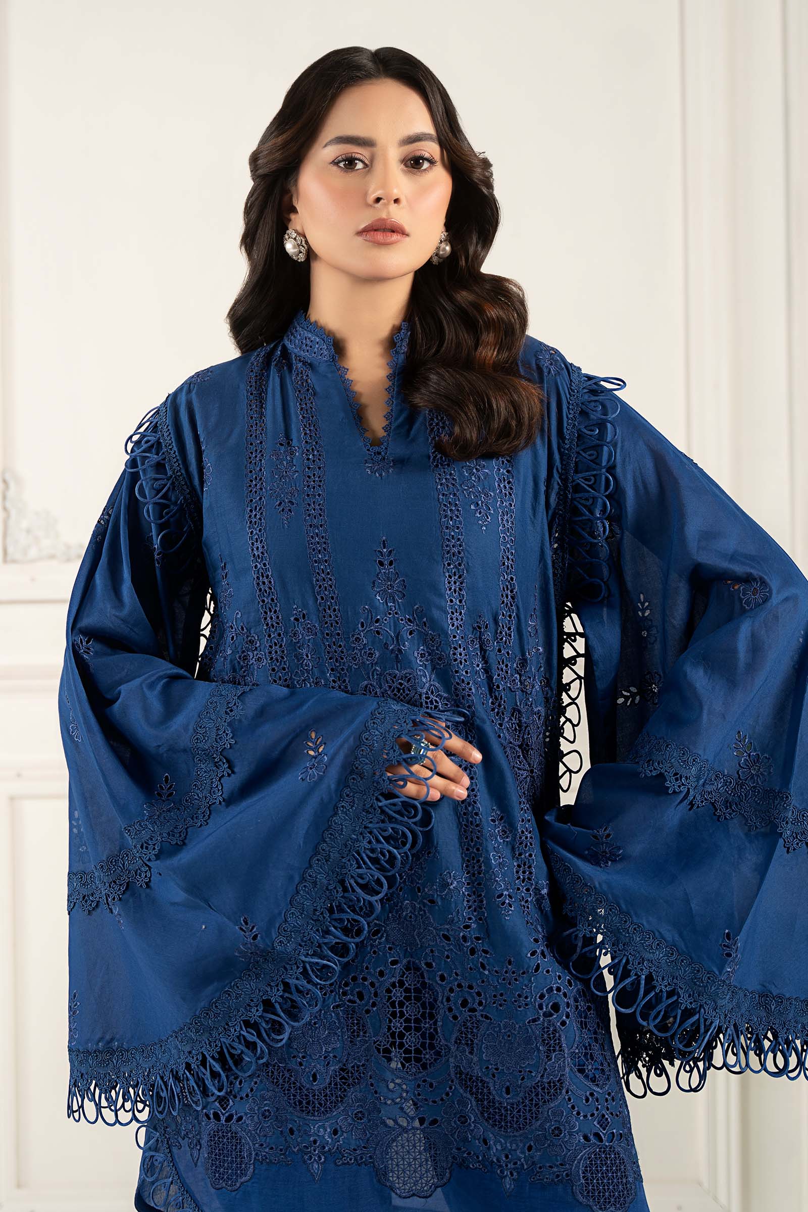 Embroidered Lawn Fabric (3Pcs) | LF-803 - Image 8