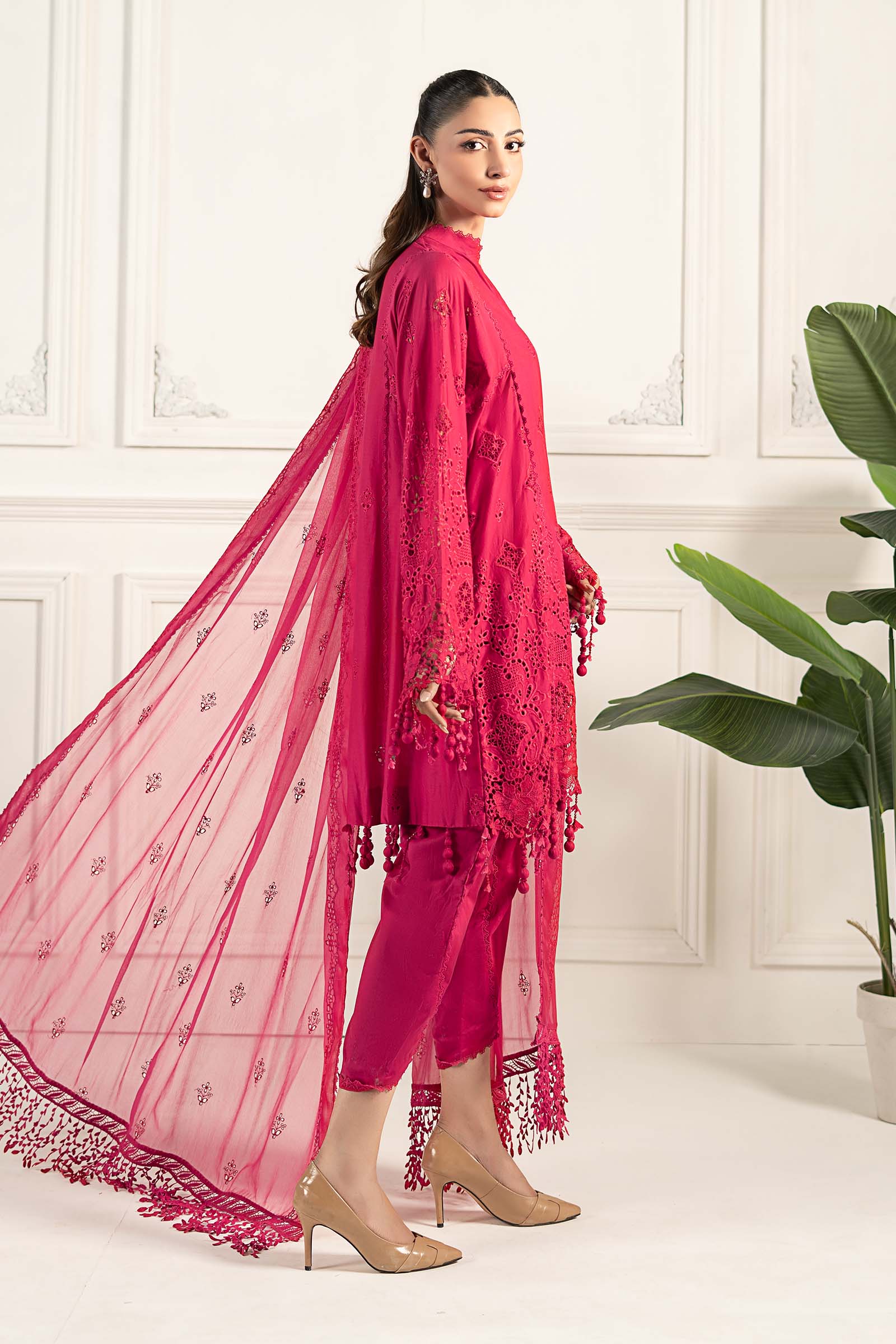 Embroidered Lawn Fabric (3Pcs) | LF-805 - Image 10