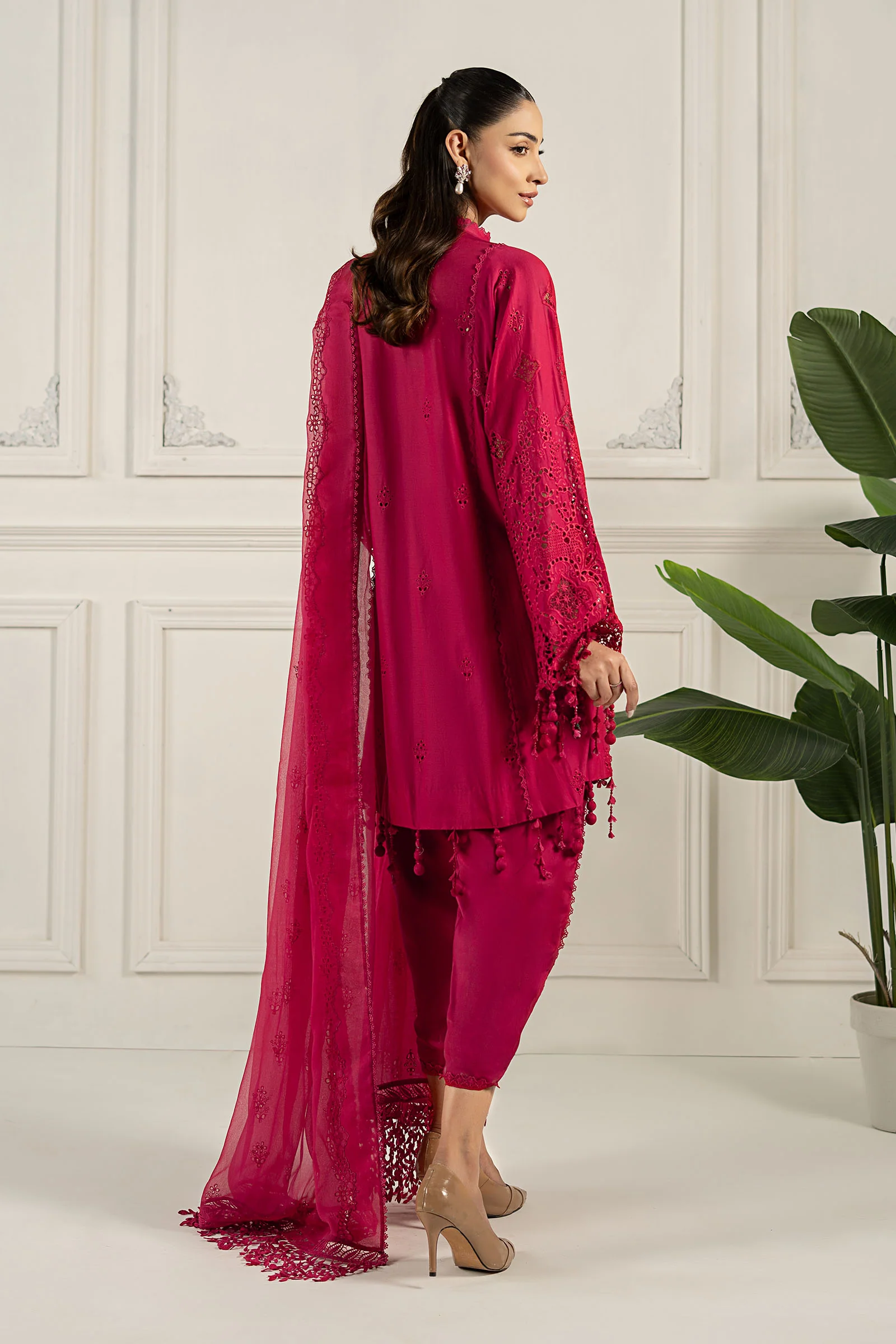 Embroidered Lawn Fabric (3Pcs) | LF-805 - Image 11