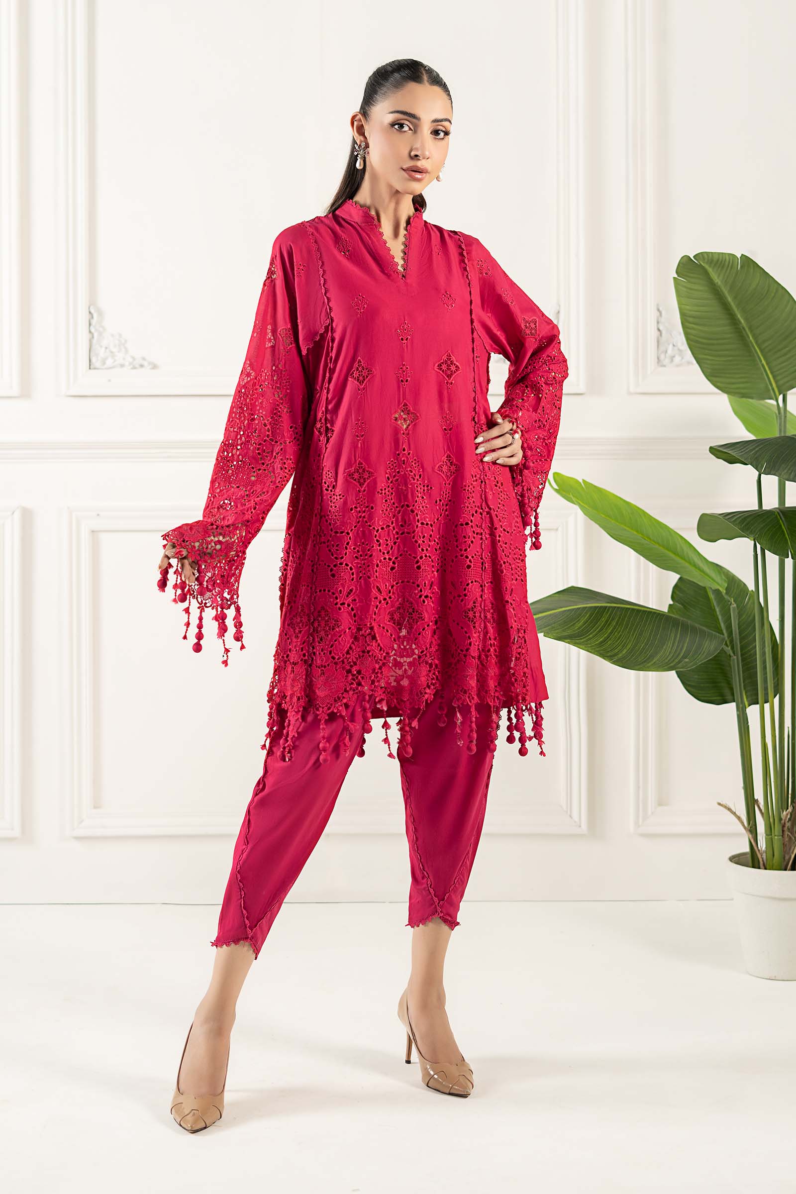 Embroidered Lawn Fabric (3Pcs) | LF-805 - Image 9