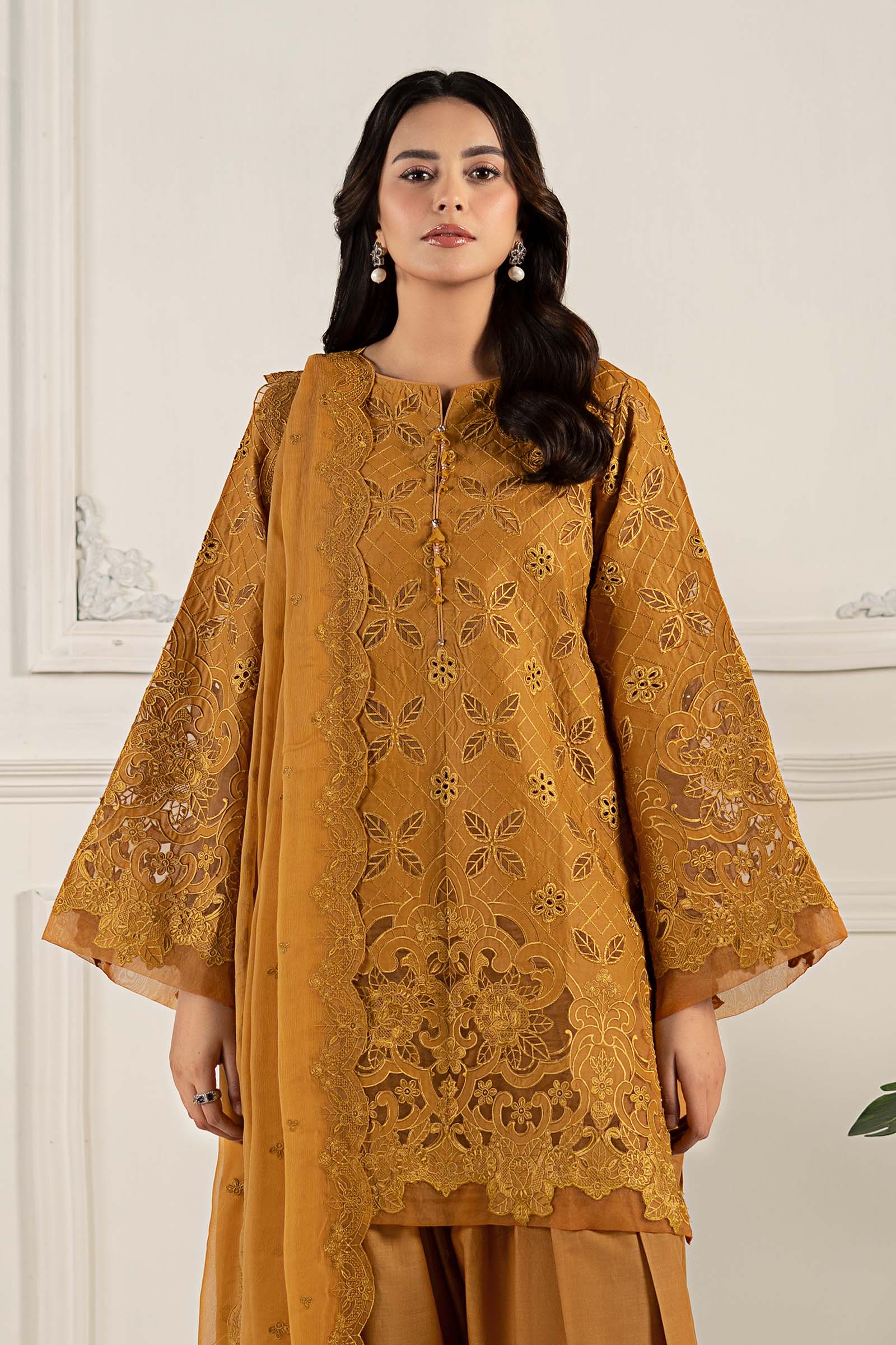 Embroidered Lawn Fabric (3Pcs) | LF-806 - Image 8