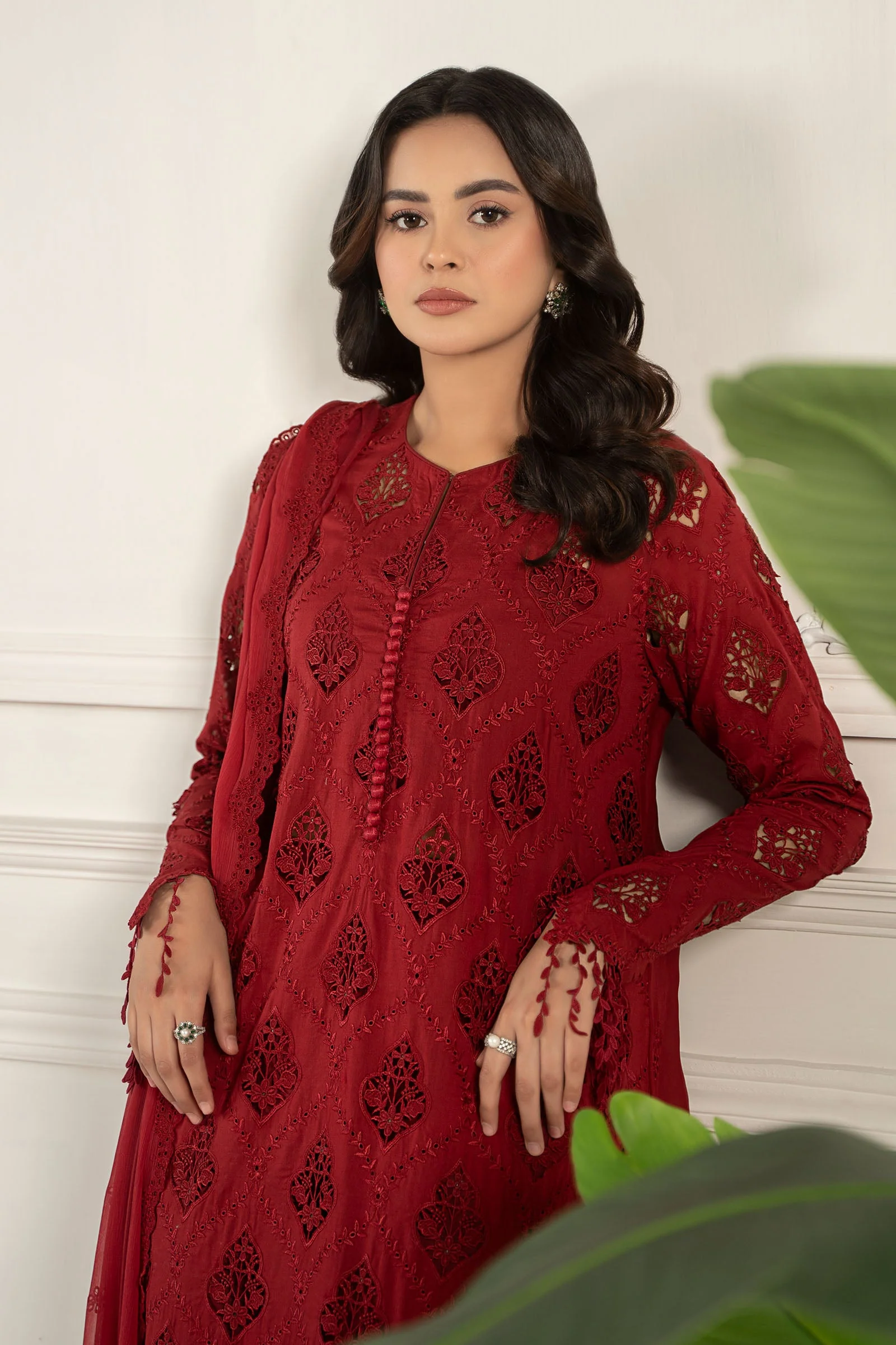 Embroidered Lawn Fabric (3Pcs) | LF-807 - Image 4