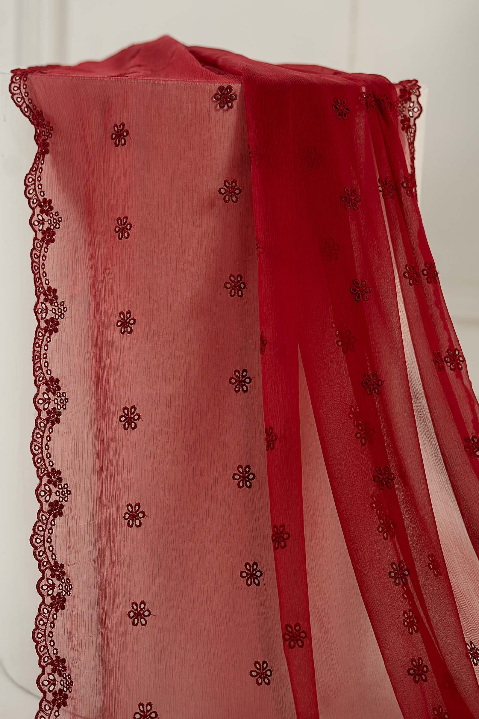Embroidered Lawn Fabric (3Pcs) | LF-807 - Image 9