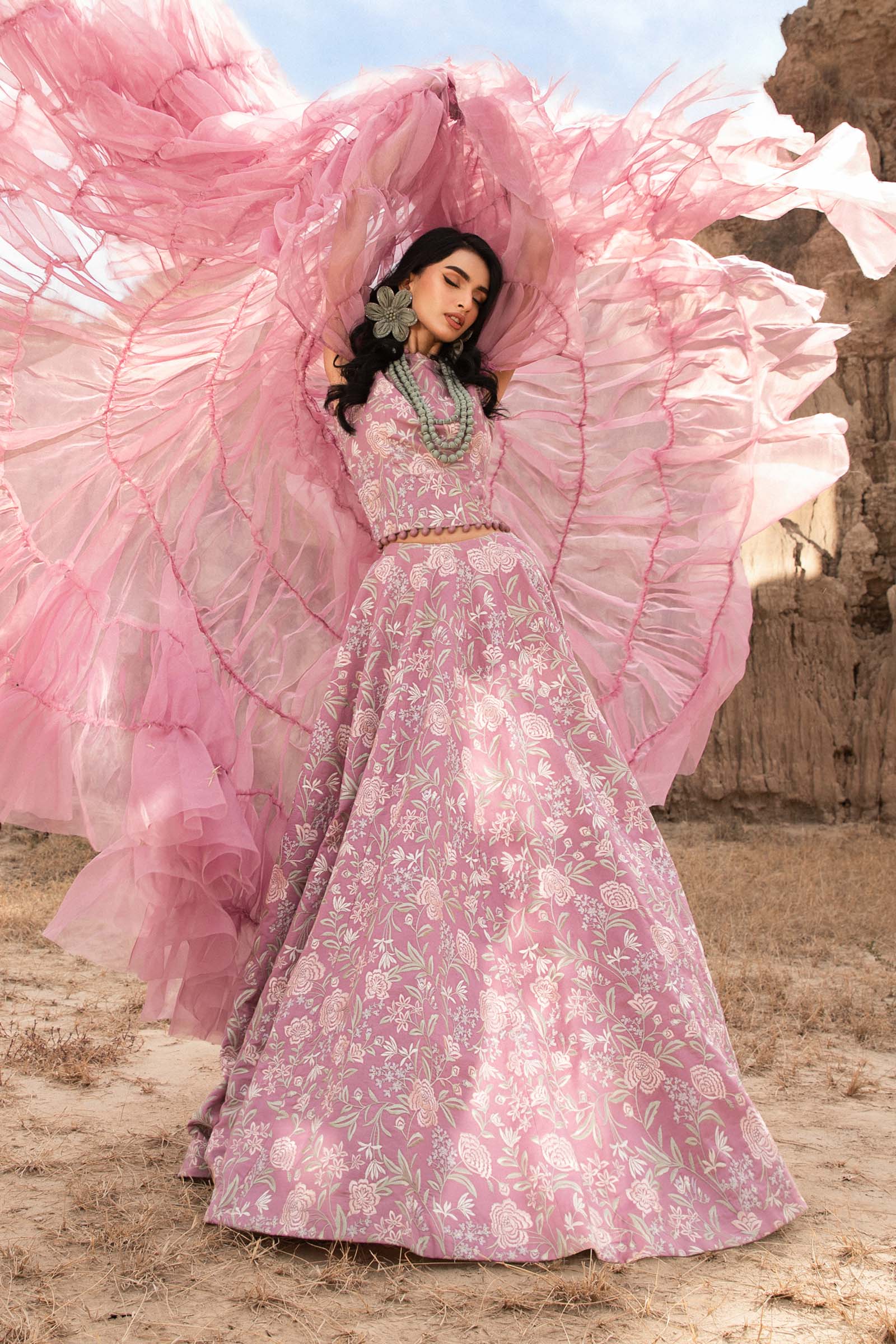 Embroidered Lawn Fabric (2Pcs) | LF-813 - Image 3