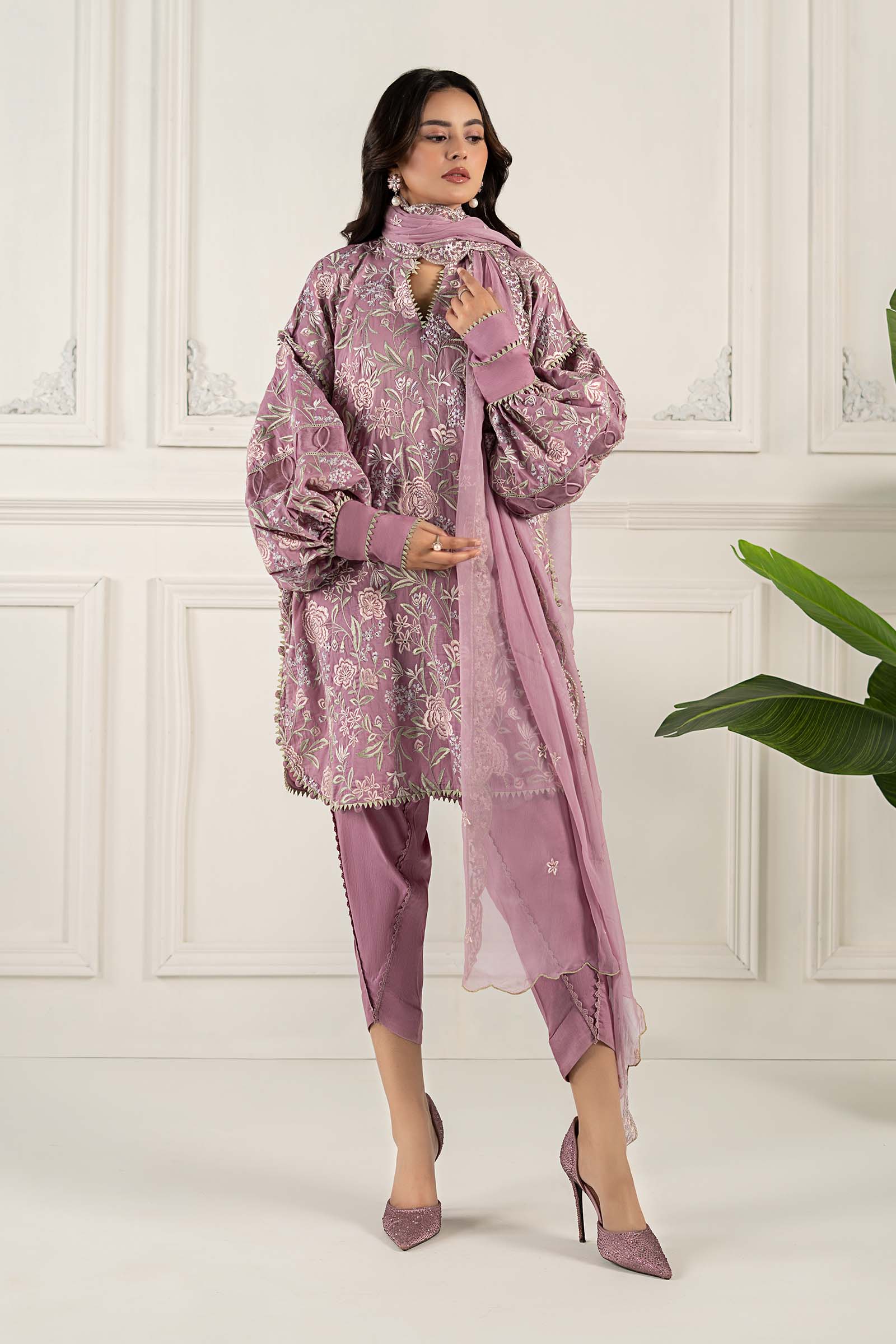Embroidered Lawn Fabric (2Pcs) | LF-813 - Image 9