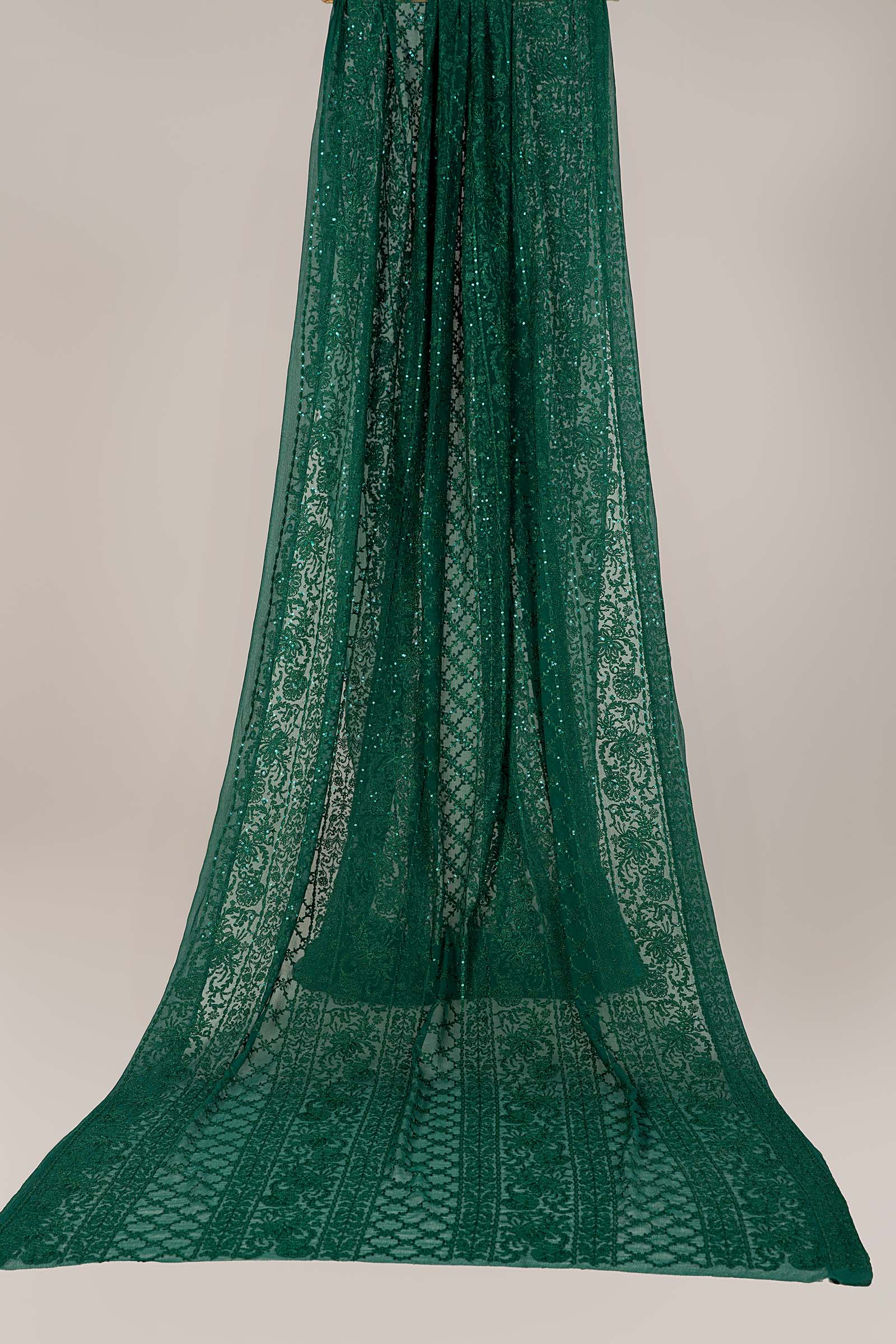 Embroidered Chiffon Fabric (2Pcs) | LF-818 - Image 11