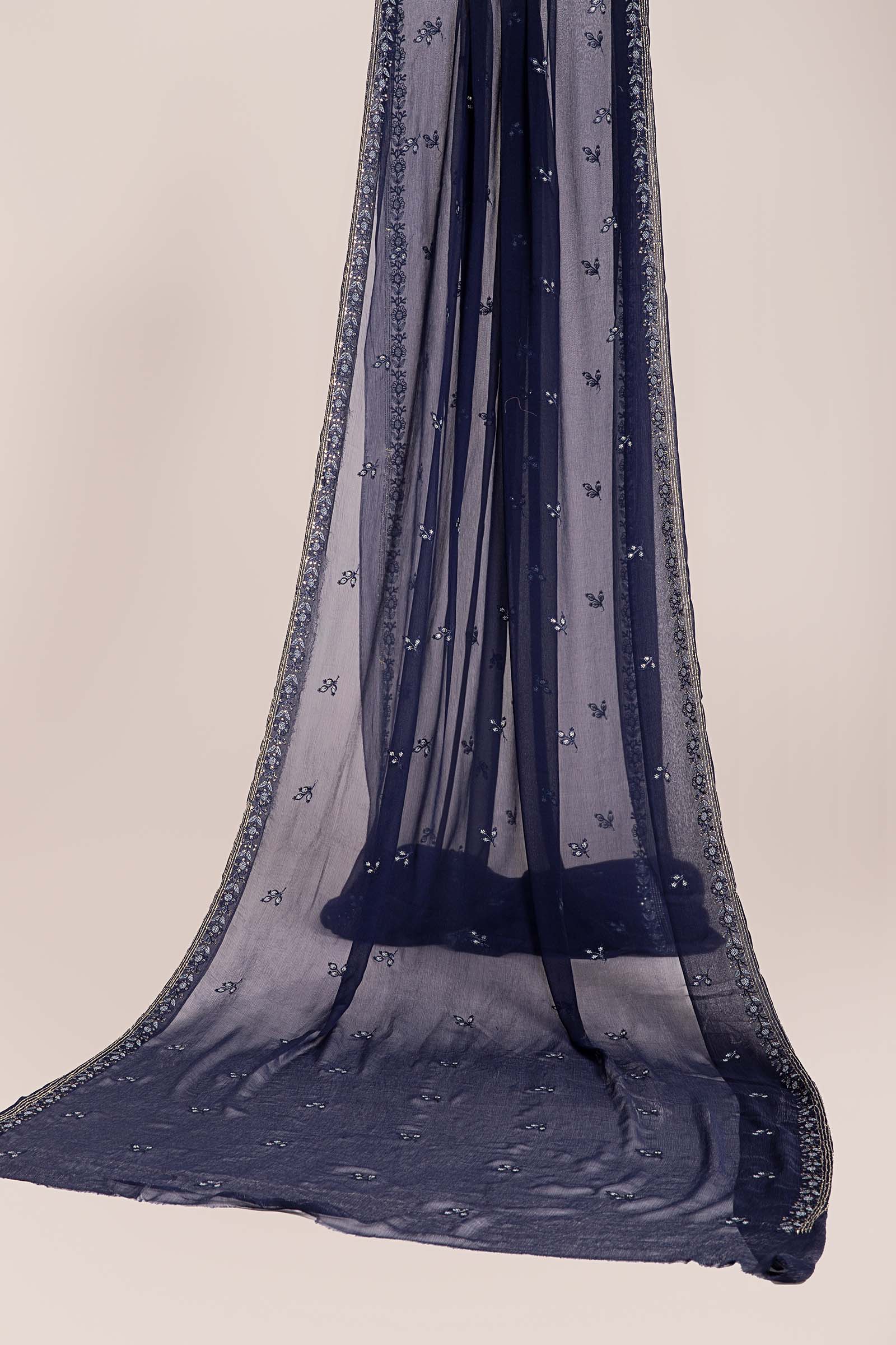 Embroidered Chiffon Fabric (3Pcs) | LF-819 - Image 14