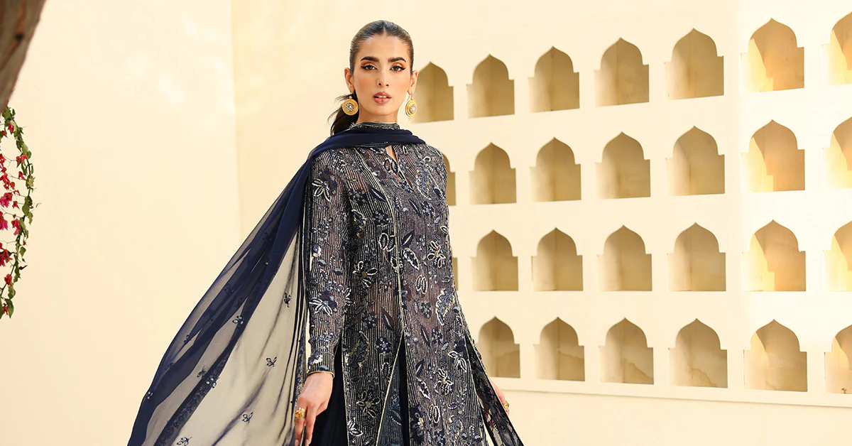 Embroidered Chiffon Fabric (3Pcs) | LF-819 - Image 16