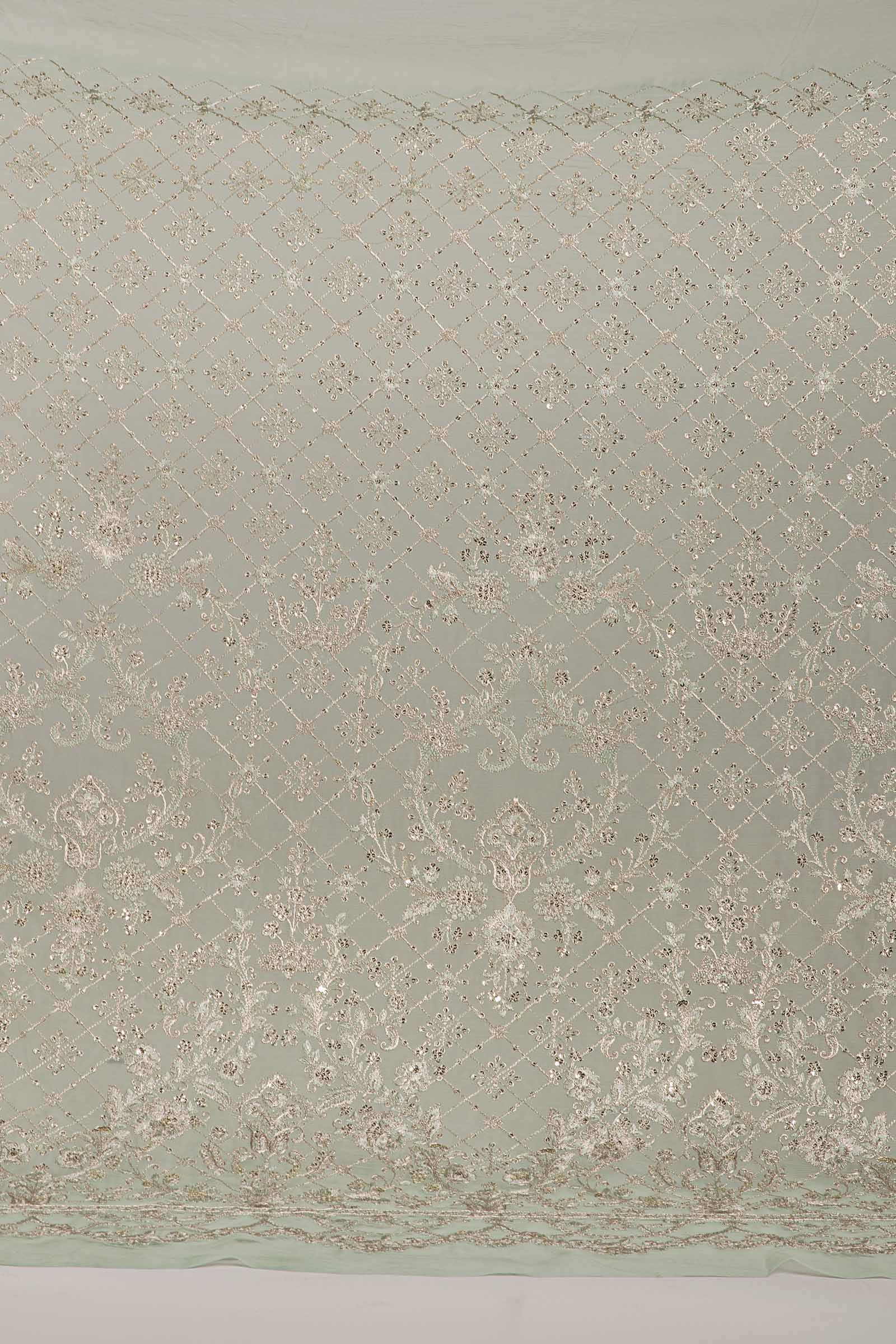 Embroidered Chiffon Fabric (1Pc) | LF-820 - Image 9