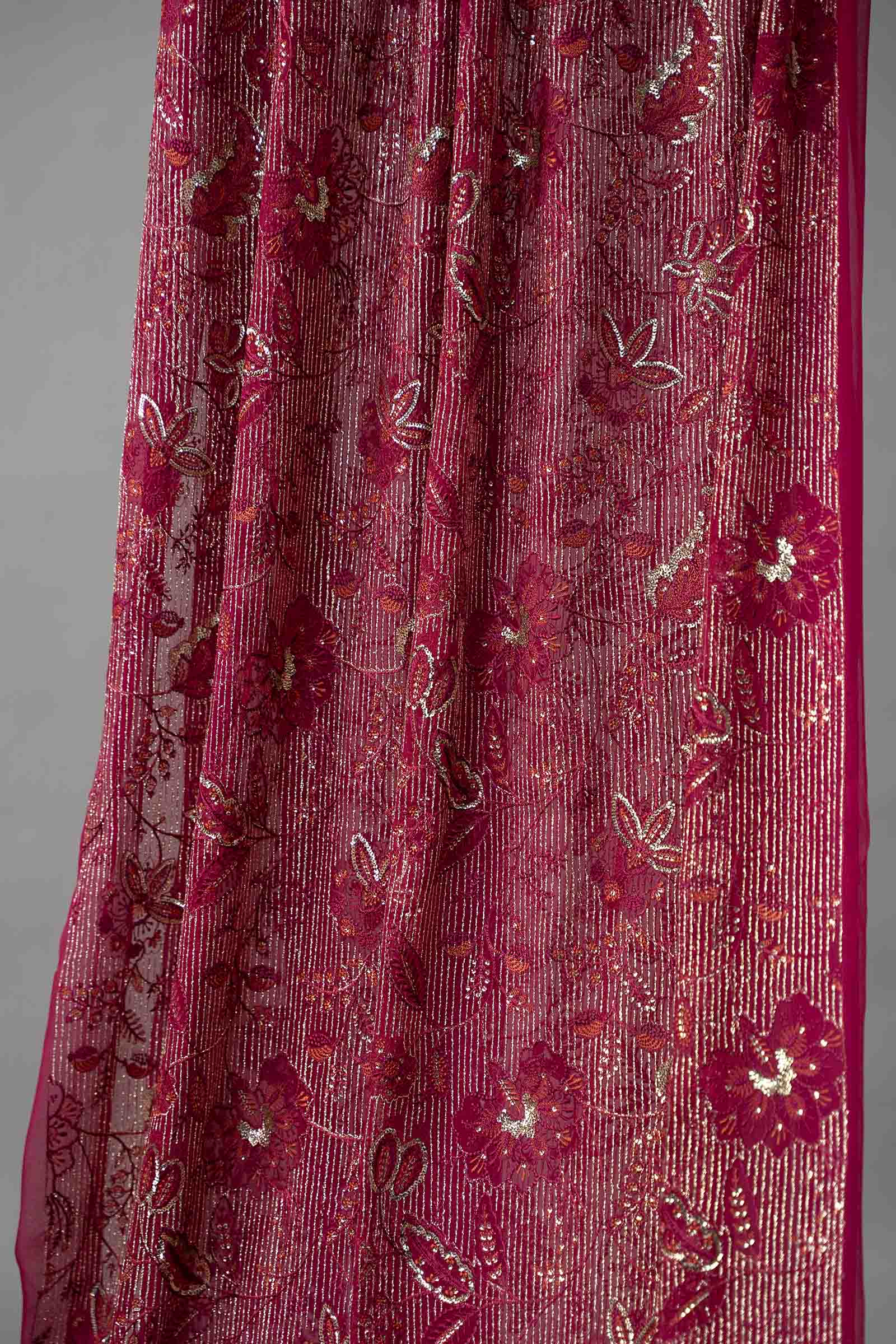 Embroidered Chiffon Fabric (3Pcs) | LF-821 - Image 15