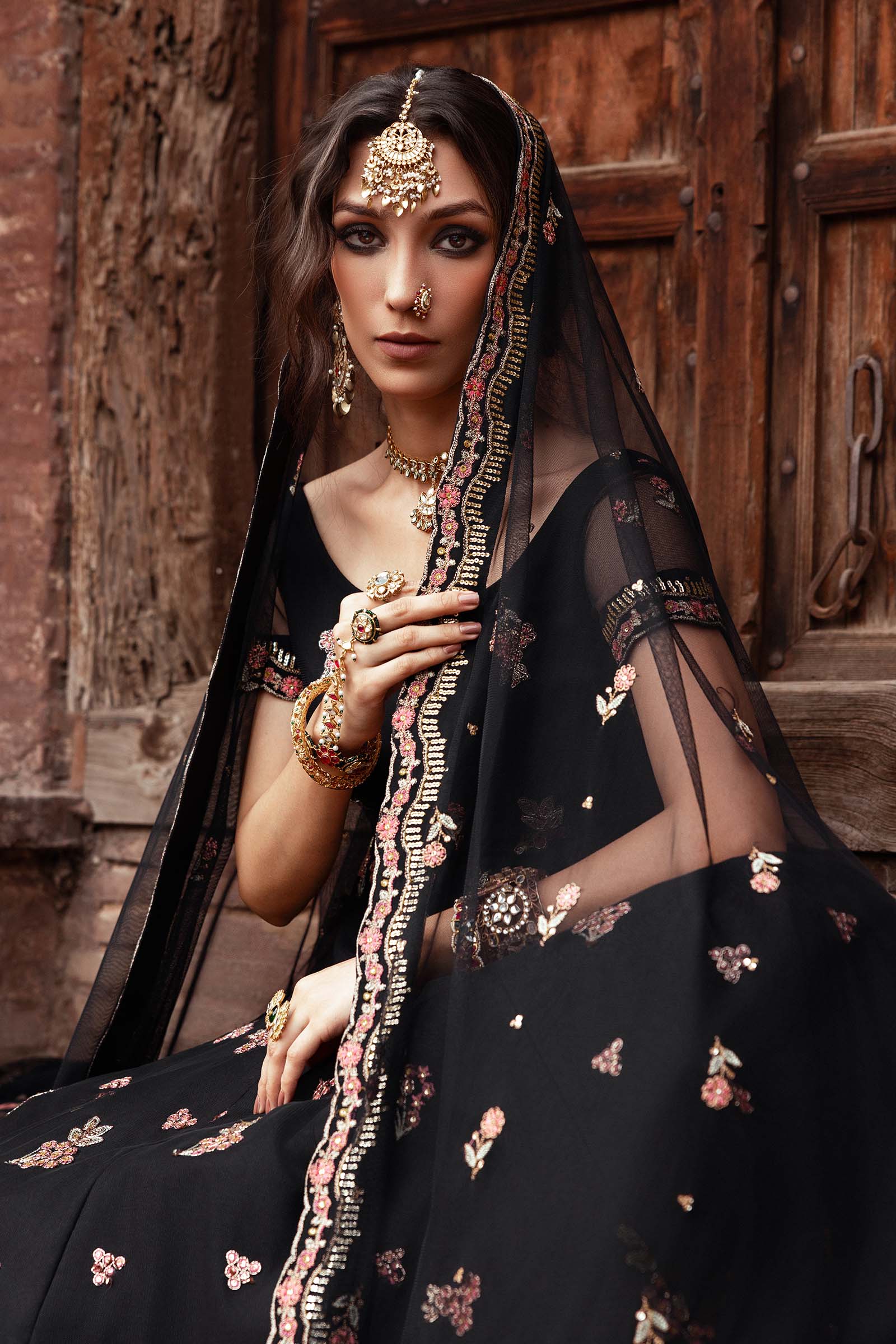 Embroidered Net Fabric (2Pcs) | LF-902 - Image 3