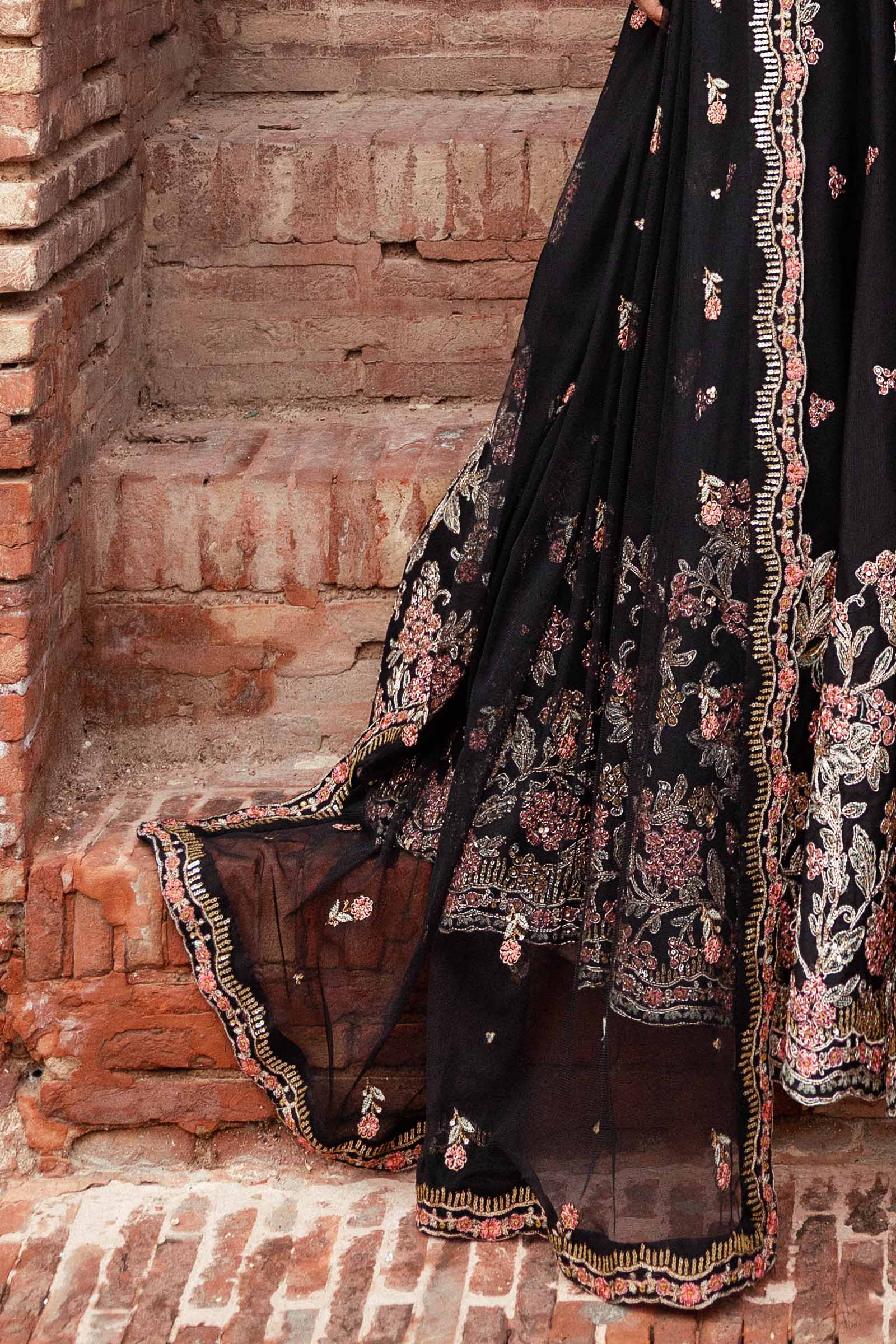 Embroidered Net Fabric (2Pcs) | LF-902 - Image 5