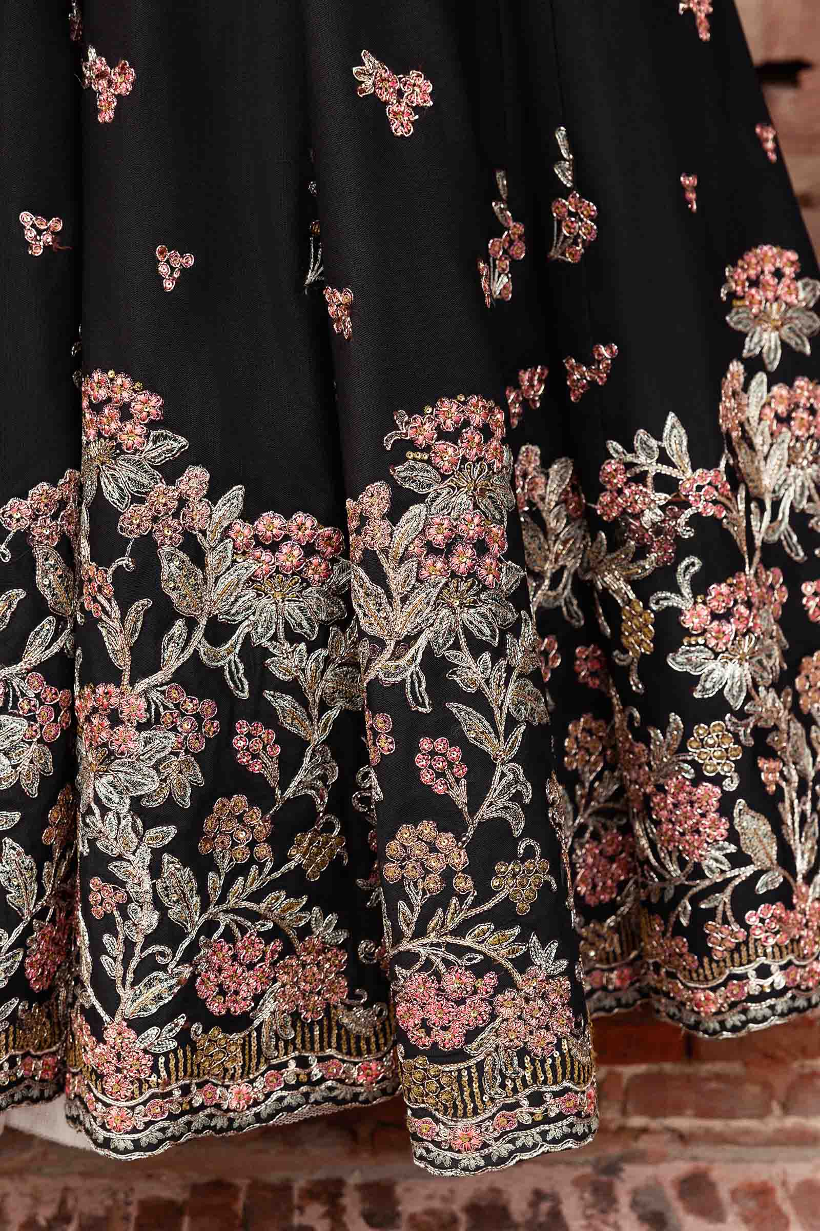 Embroidered Net Fabric (2Pcs) | LF-902 - Image 6