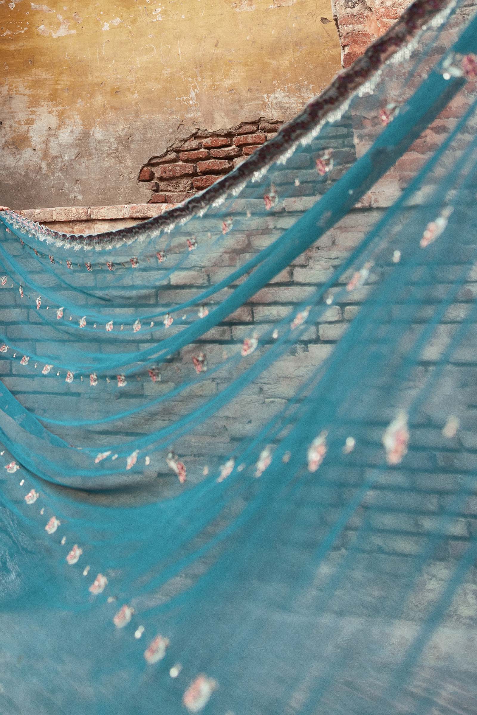 Embroidered Net Fabric (2Pcs) | LF-903 - Image 6