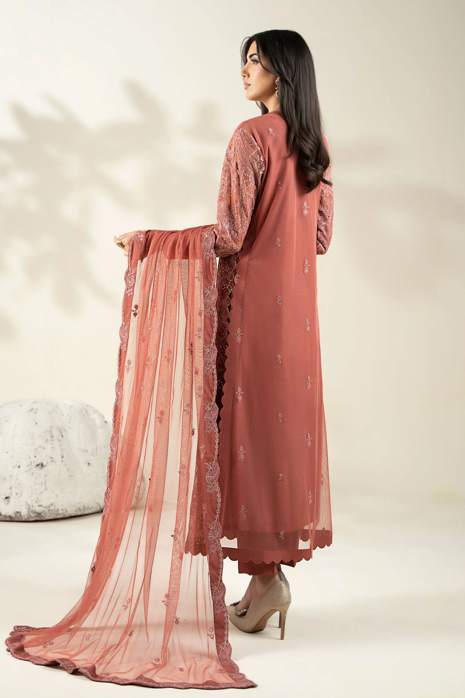 Embroidered Net Fabric (2Pcs) | LF-904 - Image 11