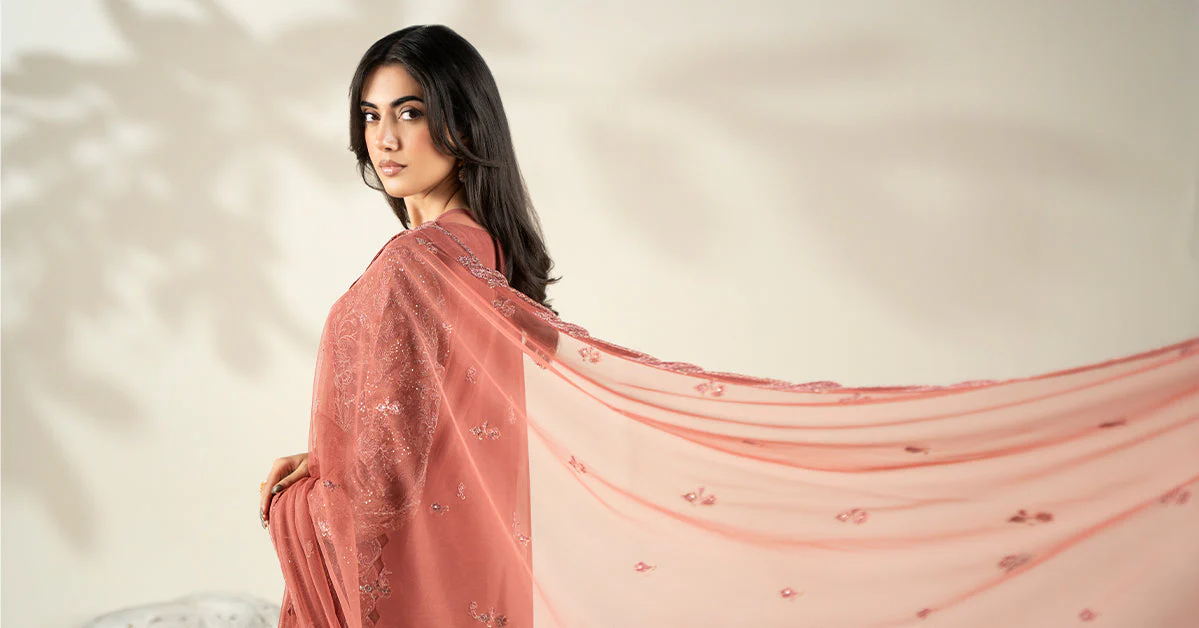 Embroidered Net Fabric (2Pcs) | LF-904 - Image 12