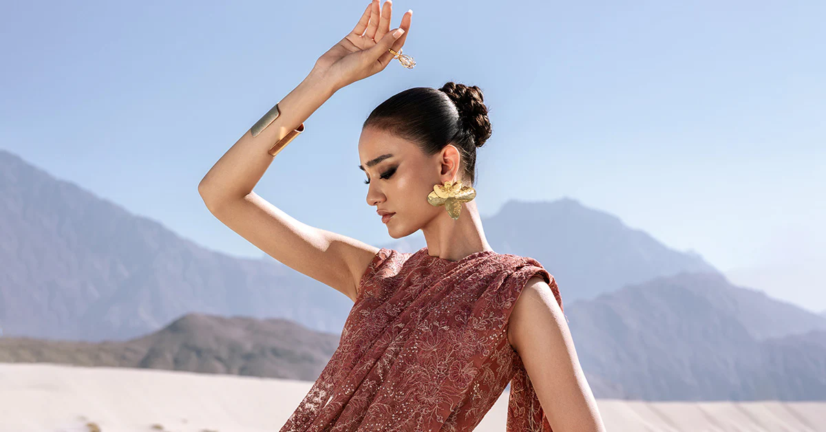 Embroidered Net Fabric (2Pcs) | LF-904 - Image 13
