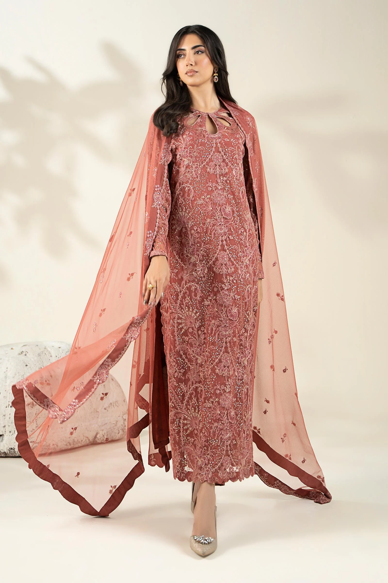 Embroidered Net Fabric (2Pcs) | LF-904 - Image 7