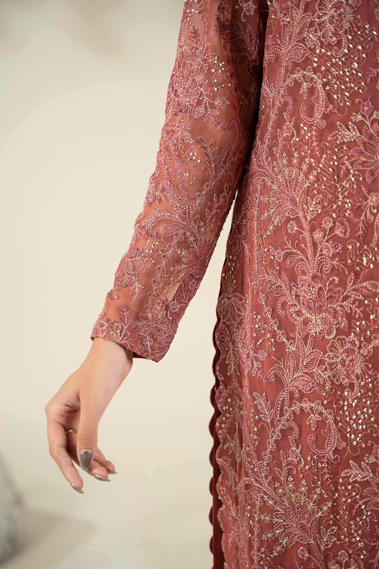 Embroidered Net Fabric (2Pcs) | LF-904 - Image 8
