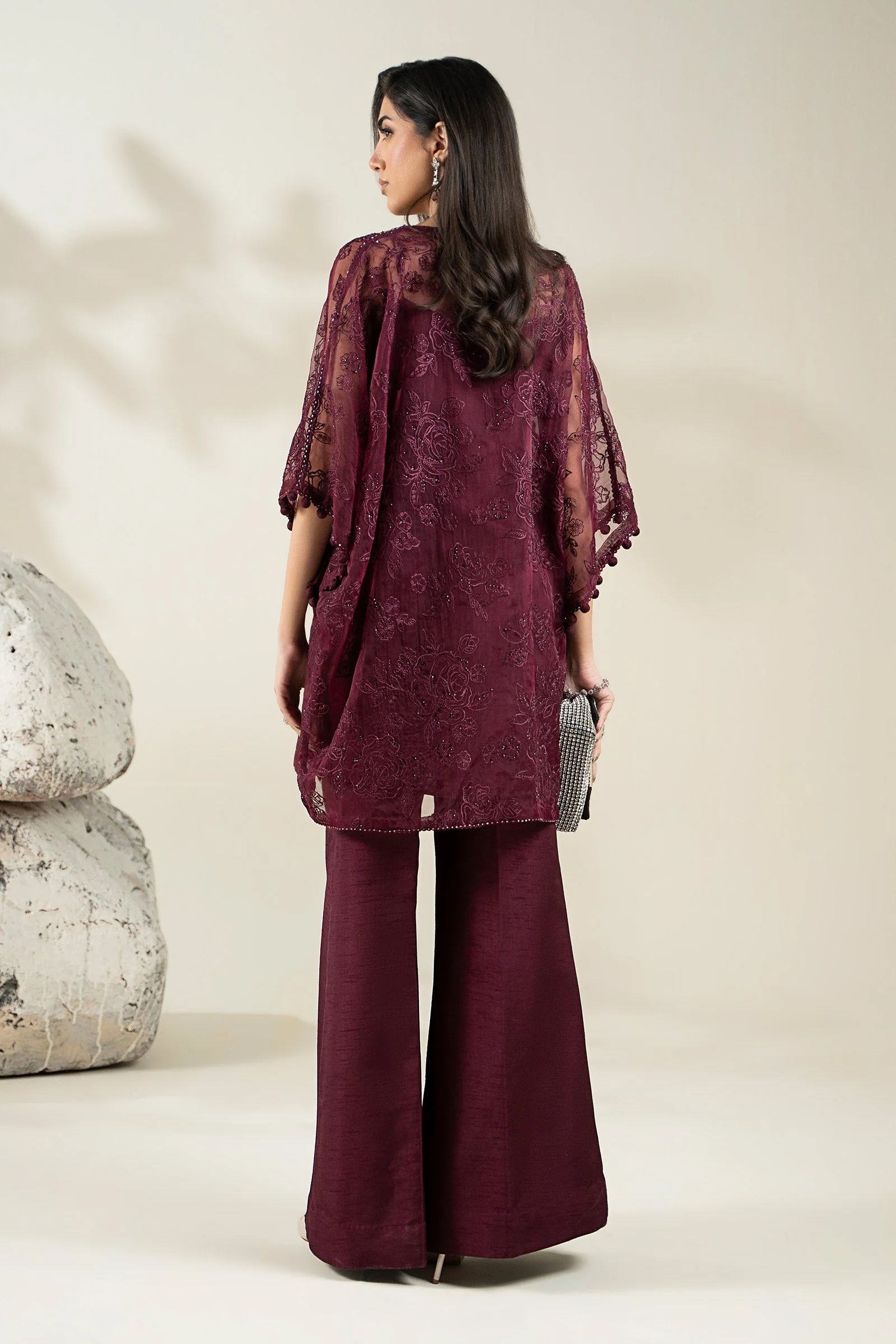 Embroidered Organza Fabric (1Pc) | LF-912 - Image 8