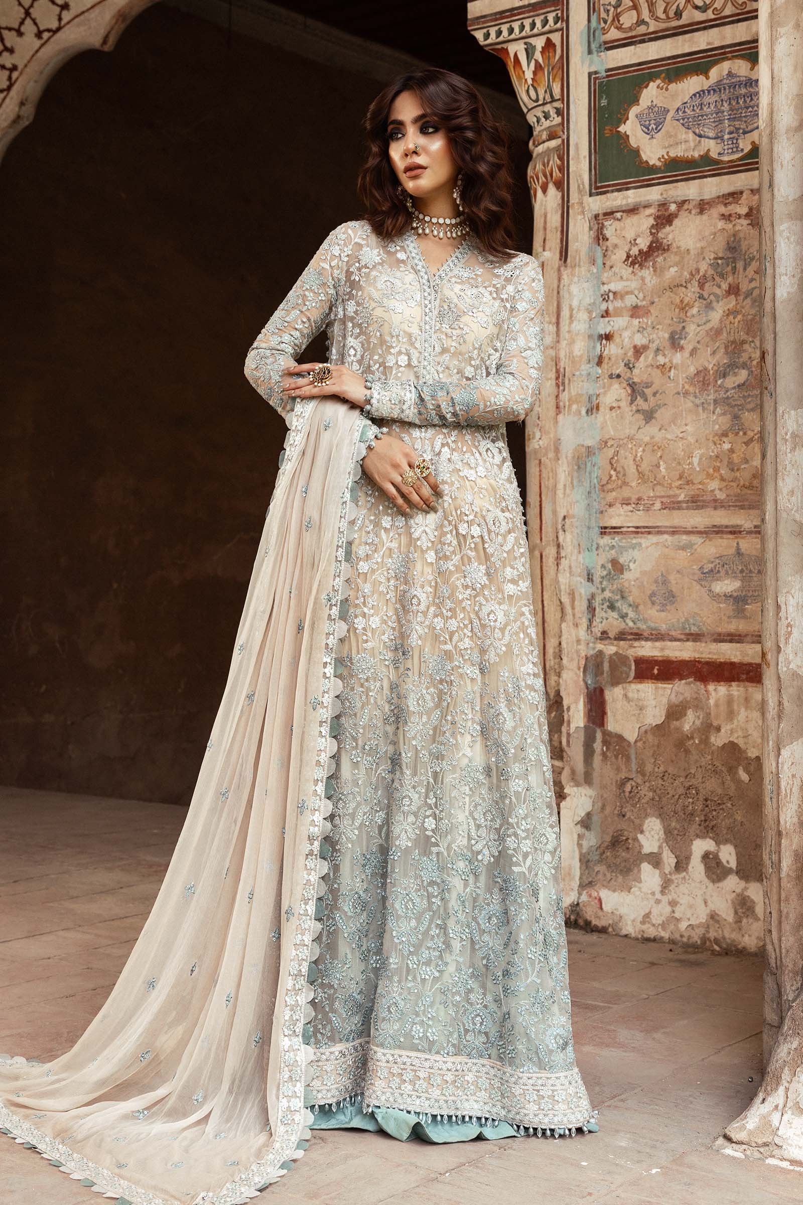 Embroidered Chiffon Fabric (2Pcs) | LF-918 - Image 12